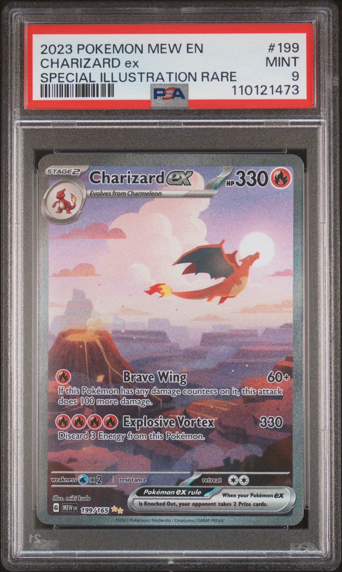2023 Pokemon #199 Charizard ex Special Illustration Rare PSA 9