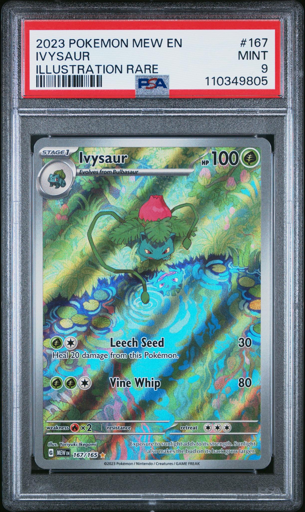 2023 Pokemon #167/165 Ivysaur Illustration Rare PSA 9