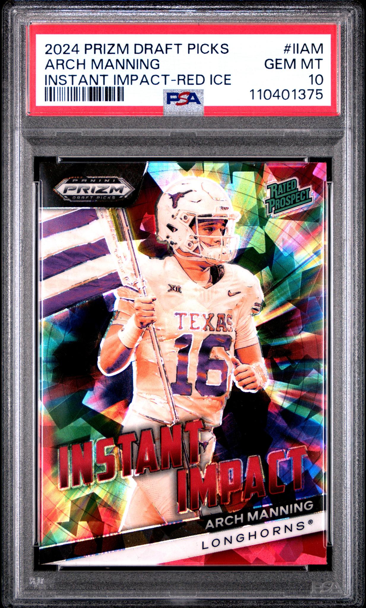 2024 Prizm #IIAM Arch Manning Instant Impact PSA 10