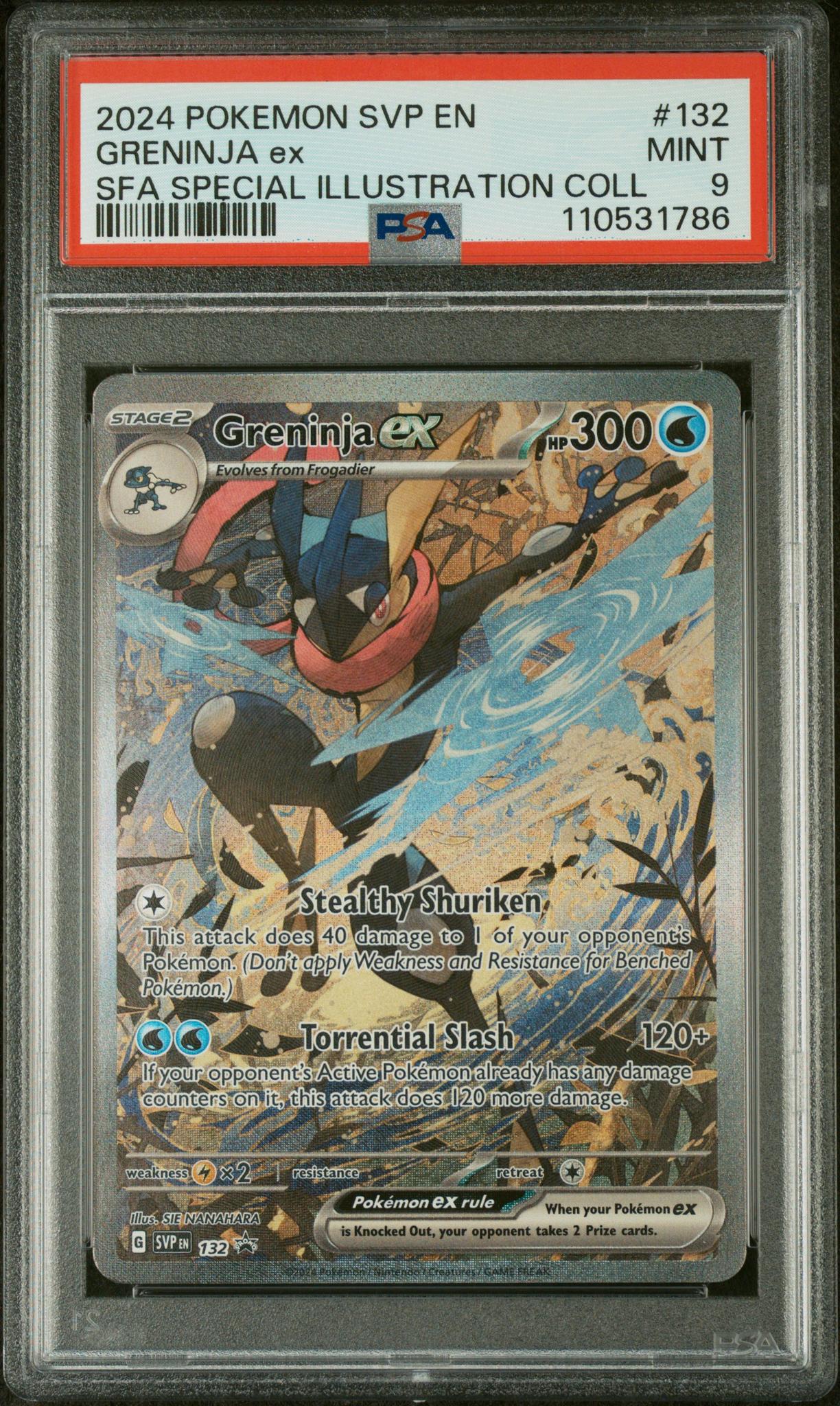 2024 Pokemon #132 Greninja SFA Special Illustration Collection PSA 9