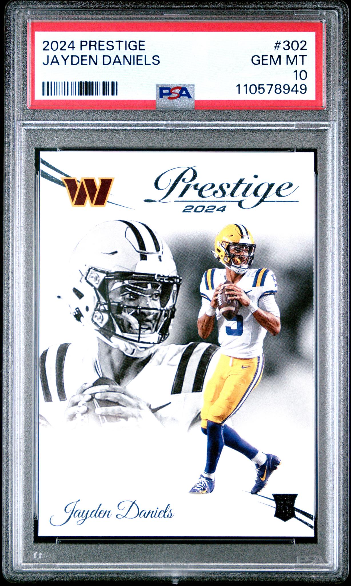 2024 Panini Prestige Jayden Daniels #302 RC PSA 10