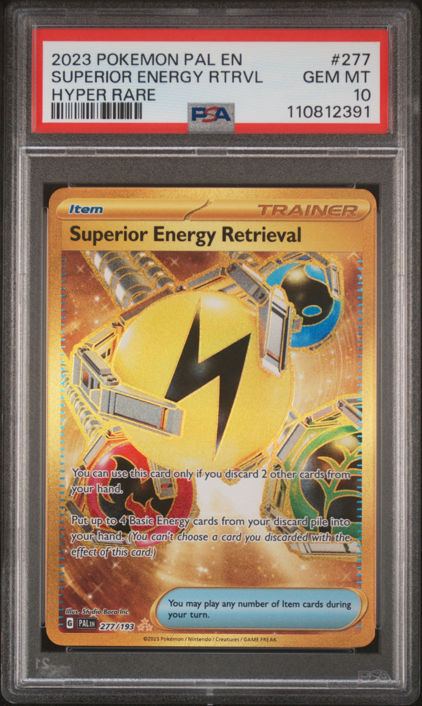 2023 Pokemon #277/193 Paldea Evolved PSA 10
