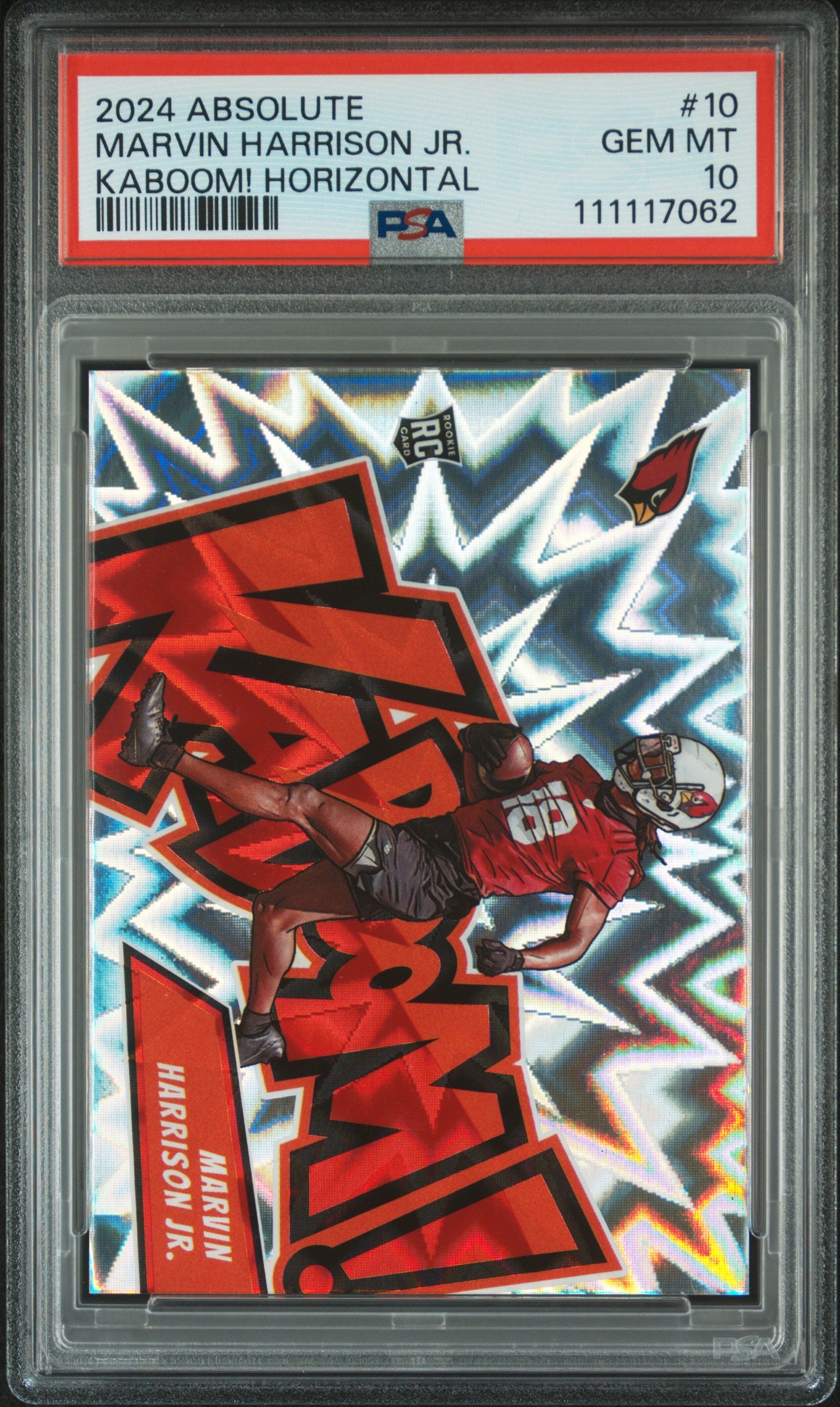 2024 Panini Absolute Kaboom Horizontal Marvin Harrison Jr. #10 RC PSA 10