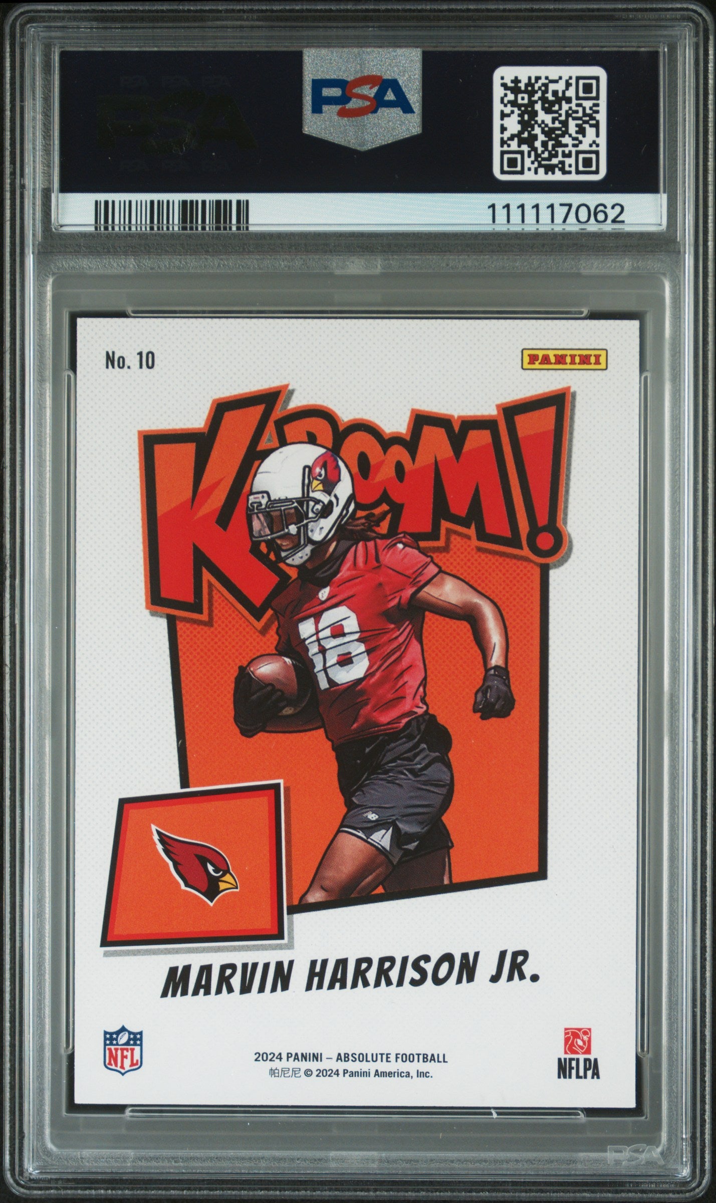 2024 Panini Absolute Kaboom Horizontal Marvin Harrison Jr. #10 RC PSA 10