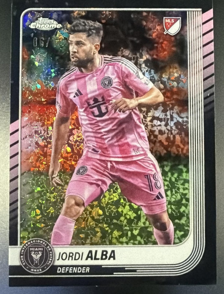 2025 Topps Chrome MLS #41 Jordi Alba Black Donute Holes /10