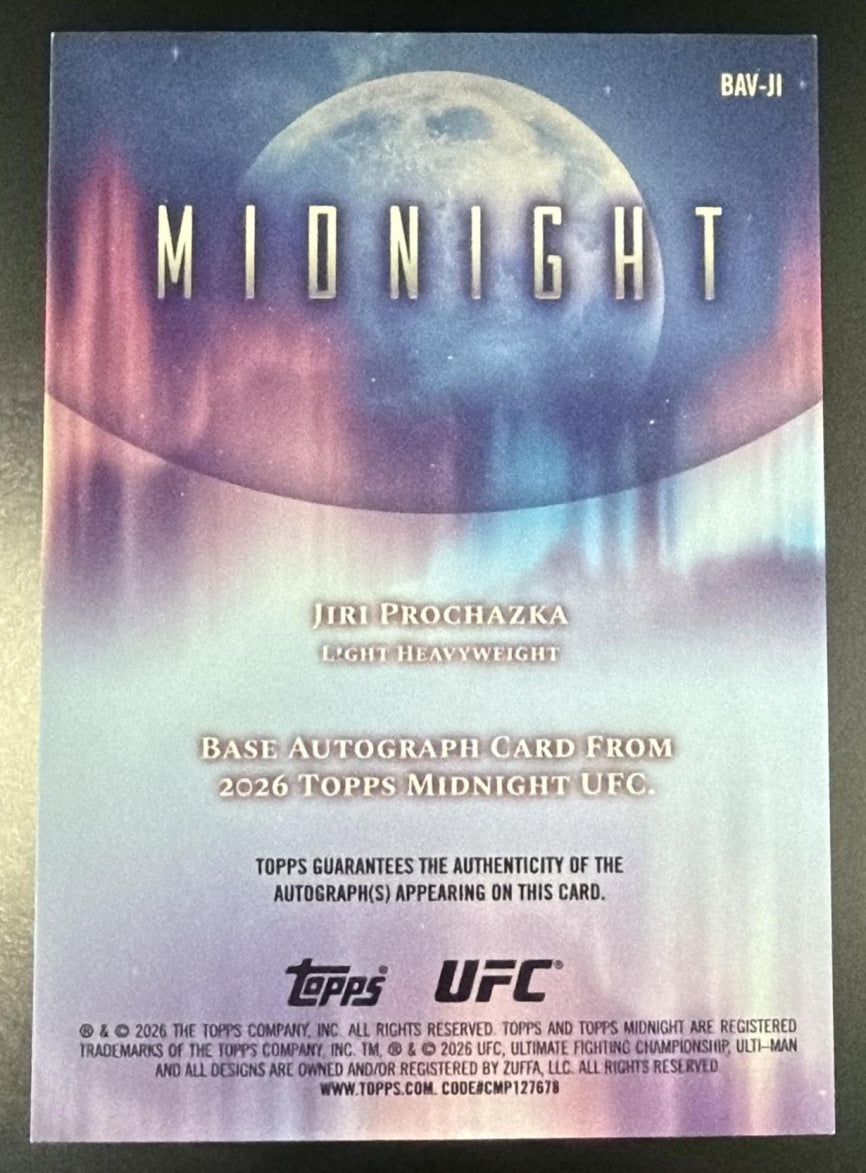 2026 Topps Midnight BAV-JI Jiri Prochazka Auto /75