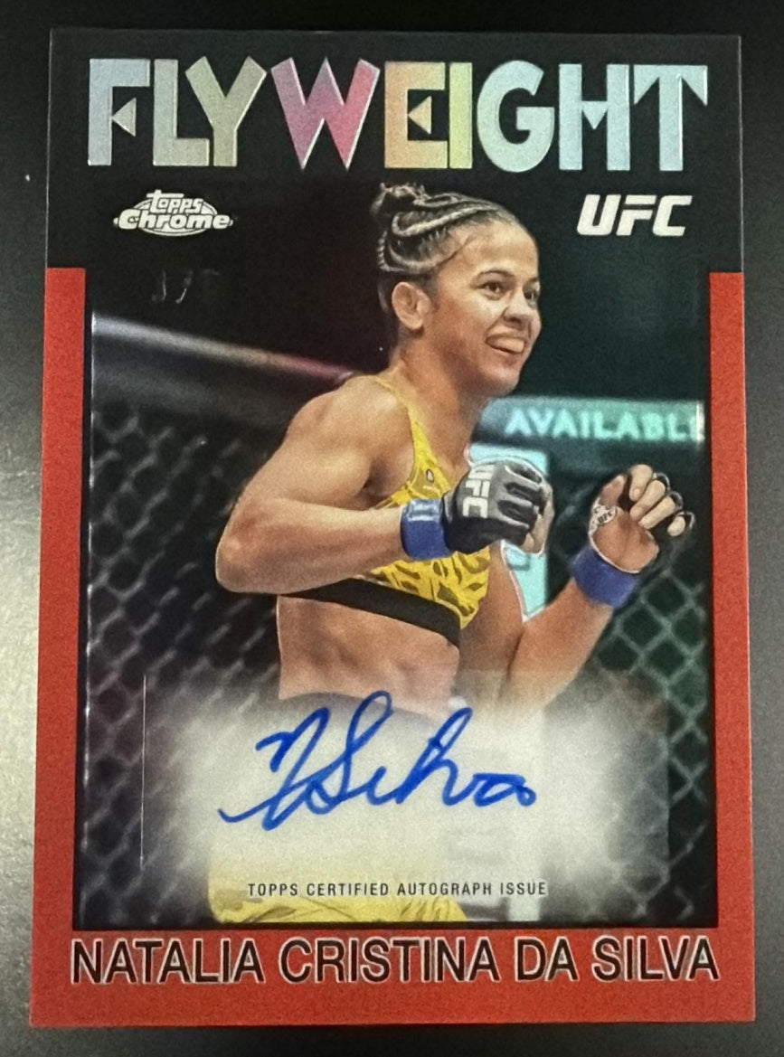 2026 Topps Chrome Natalia Da Silva 1986 Red Retro Auto /5