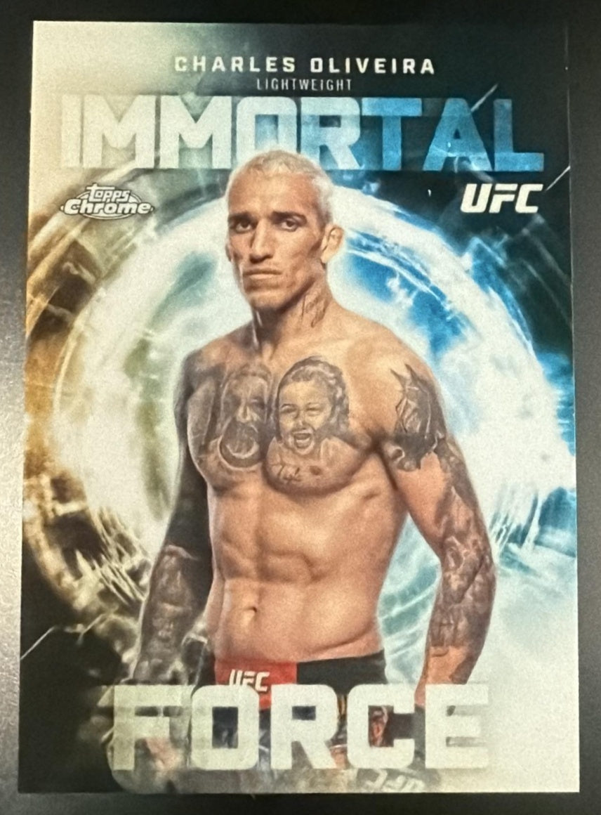 2026 Topps Chrome UFC IF-10 Charles Oliveira Immortal Force SSP