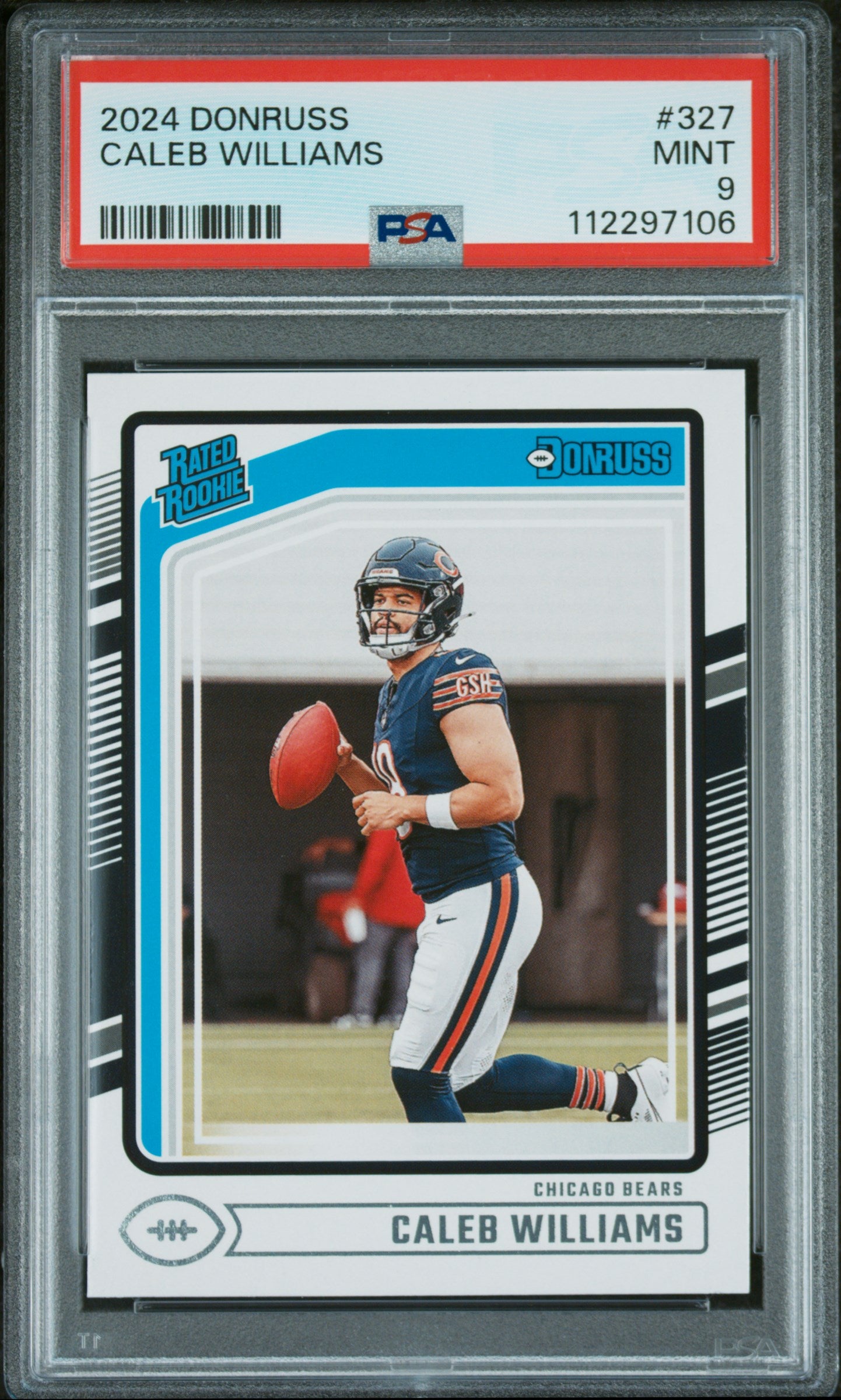 2024 Donruss Caleb Williams #327 RC PSA 9