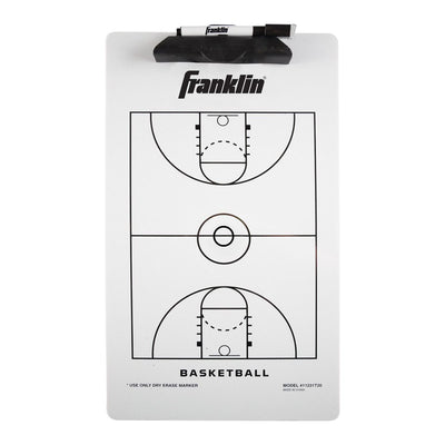 Franklin Sports Basketball Coach Clipboard with Dry-Erase Surface