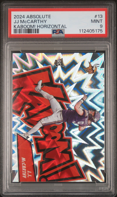 2024 Absolute J.J. McCarthy Kaboom! Horizontal #13 PSA 9
