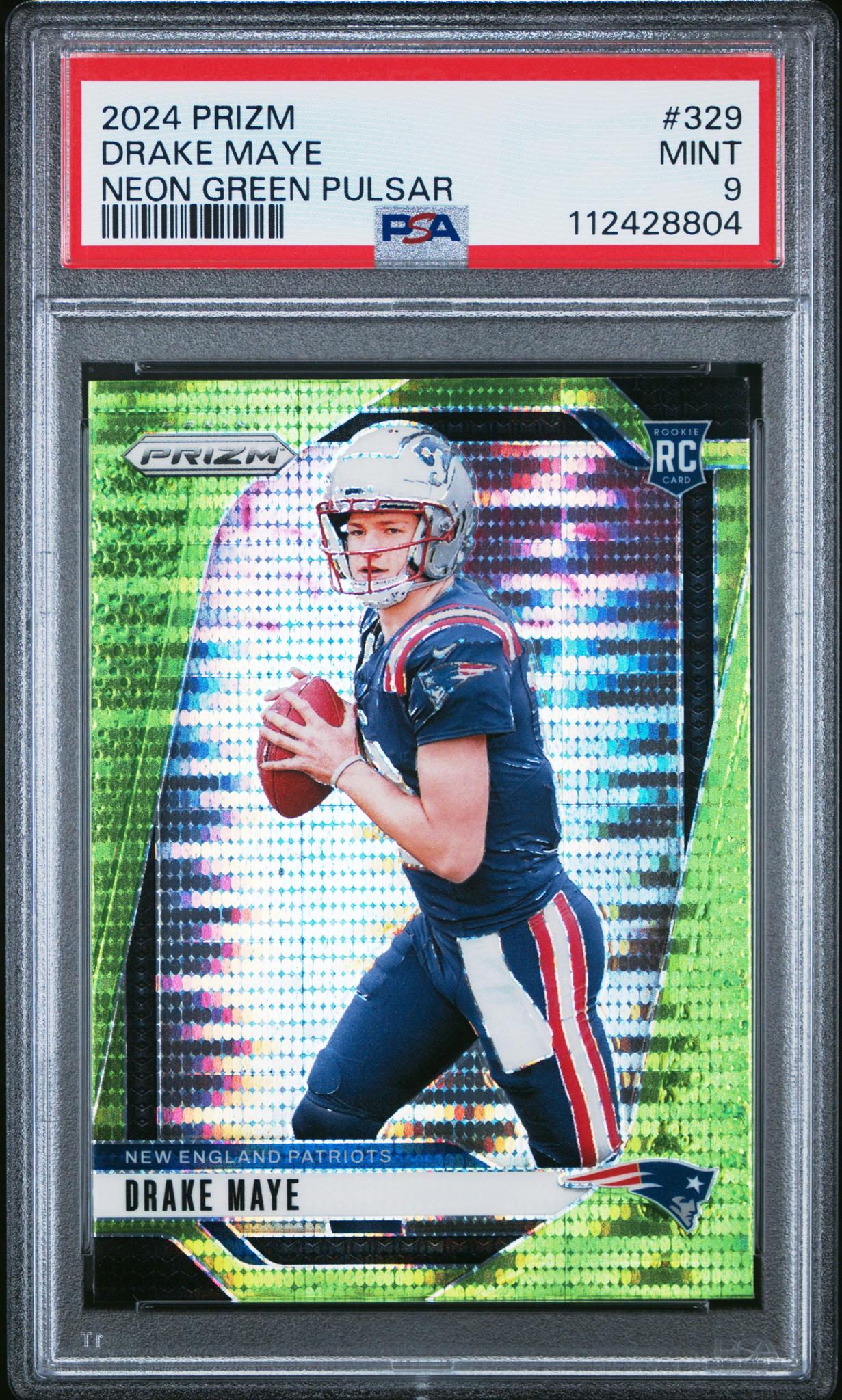 2024 Prizm #329 Drake Maye PSA 9