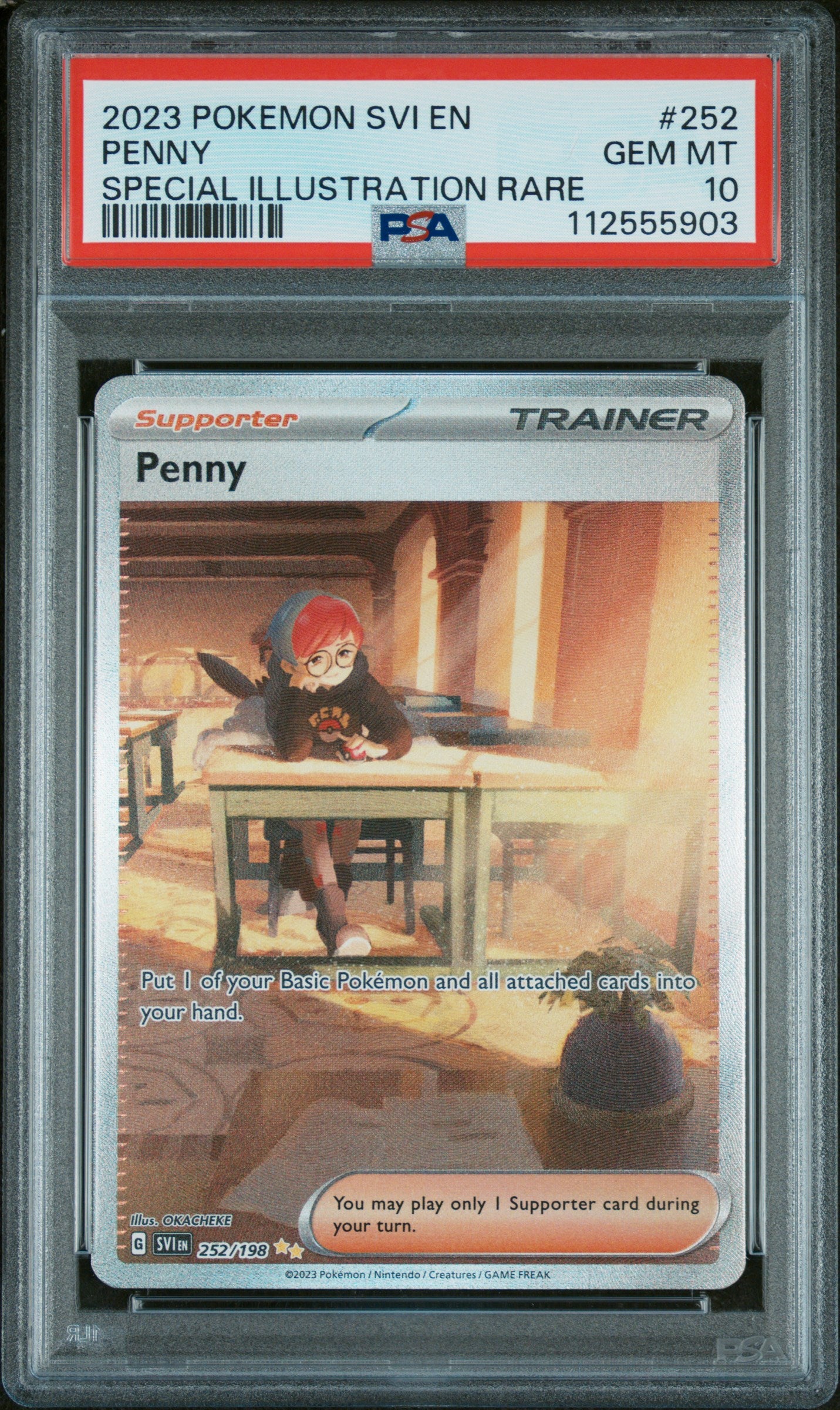 2023 Pokemon Scarlet and Violet Penny #252 PSA 10