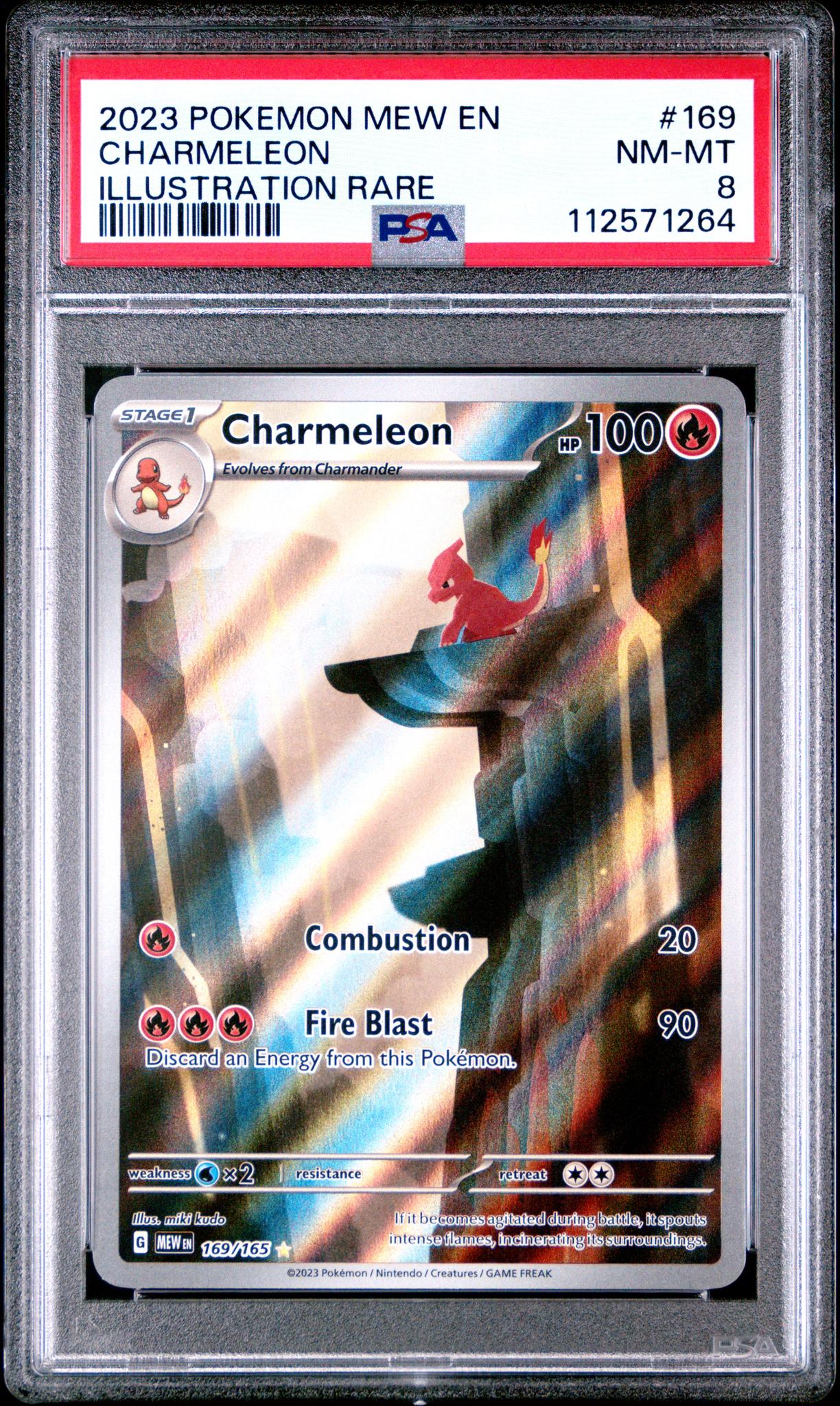 2023 MEW #169/165 Charmeleon Illustration Rare PSA 8