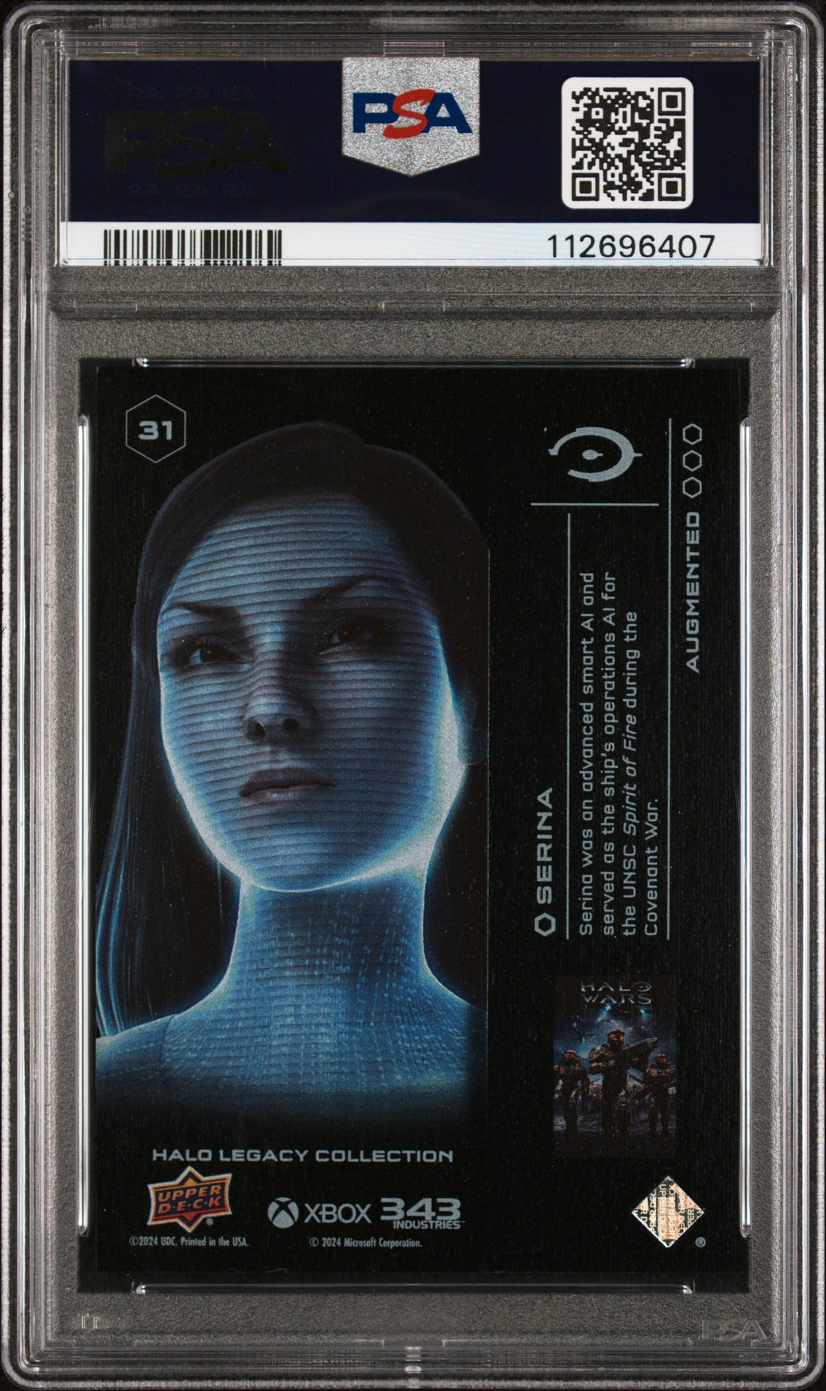 2025 Halo Legacy Serina #31 Augmented /699 PSA 7