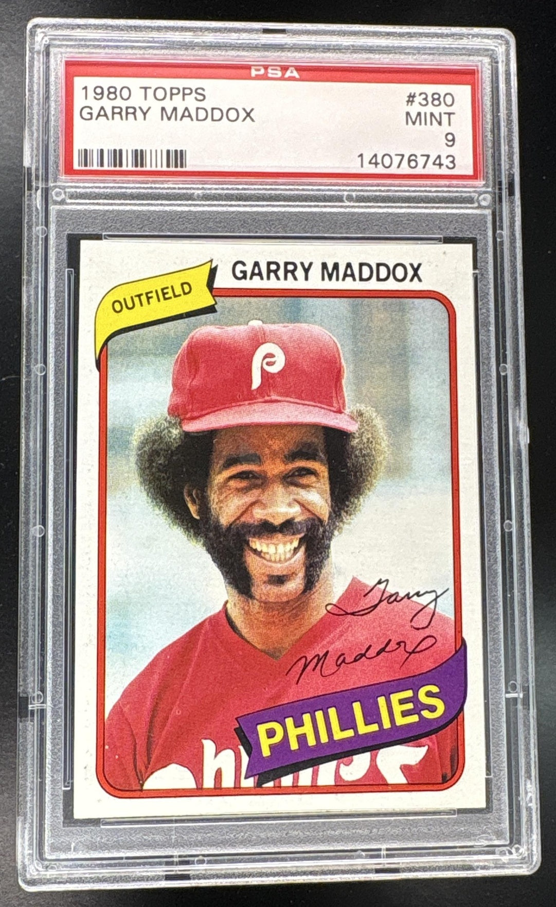 1980 Topps Garry Maddox #380 PSA 9