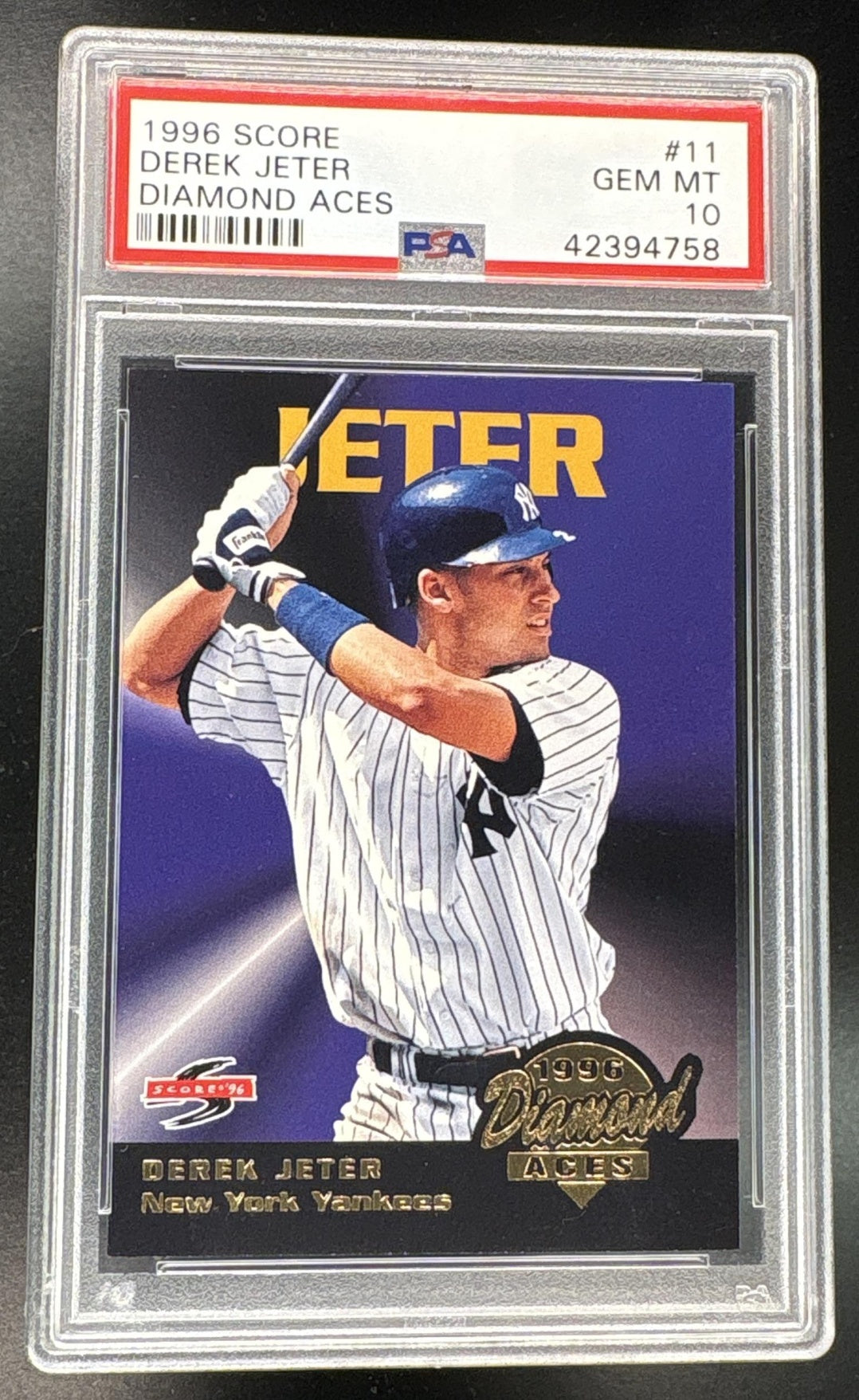 1996 Score Diamond Aces Derek Jeter #11 PSA 10 42394758