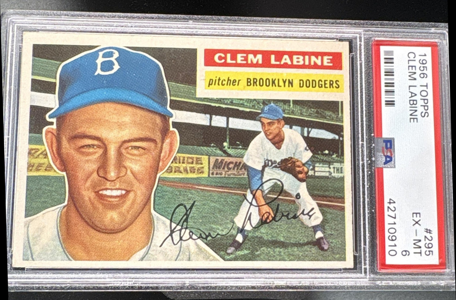 1956 Topps Clem Labine #295 PSA 6