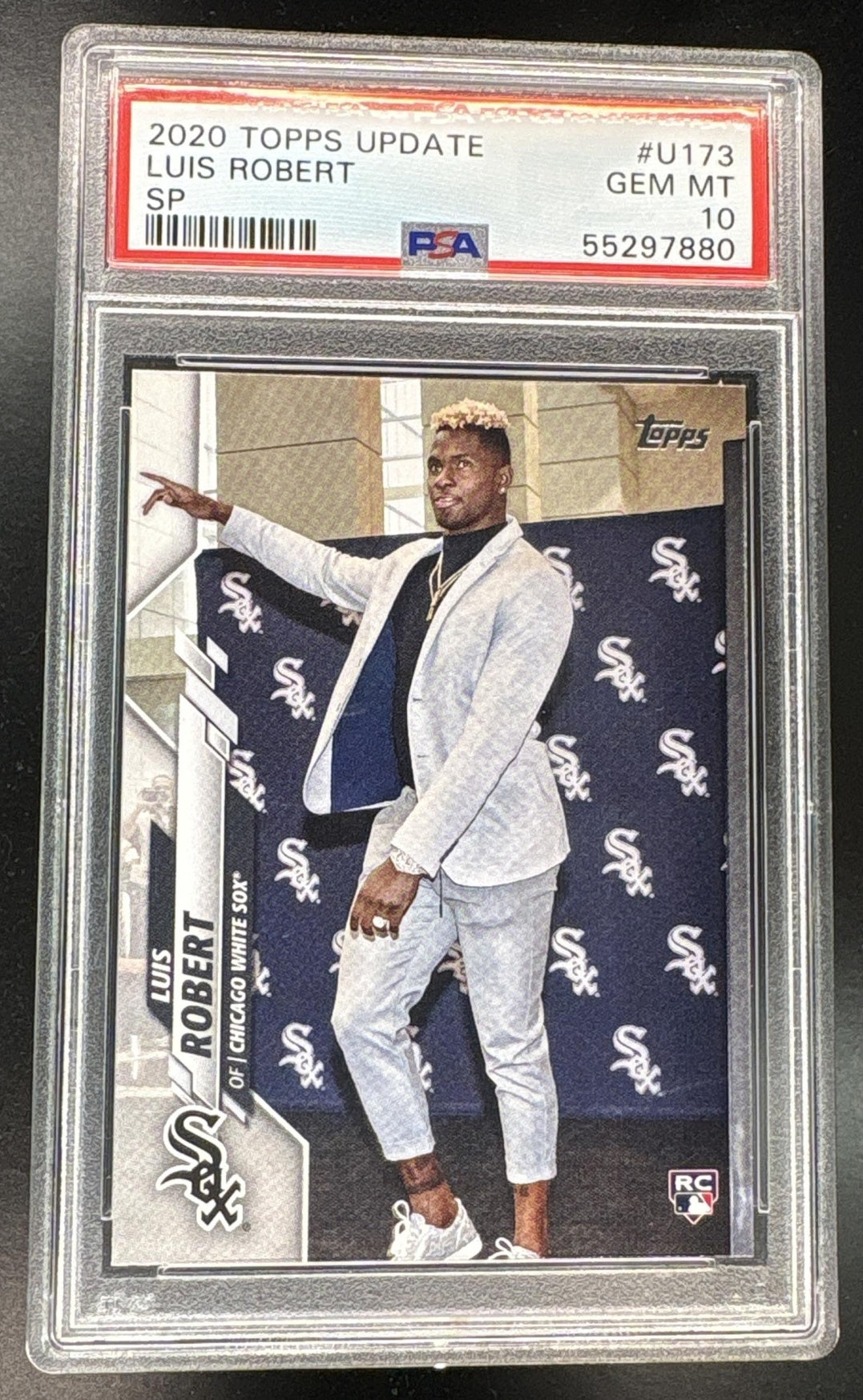 2020 Topps Update Variation, SP Luis Robert #U173A PSA 10