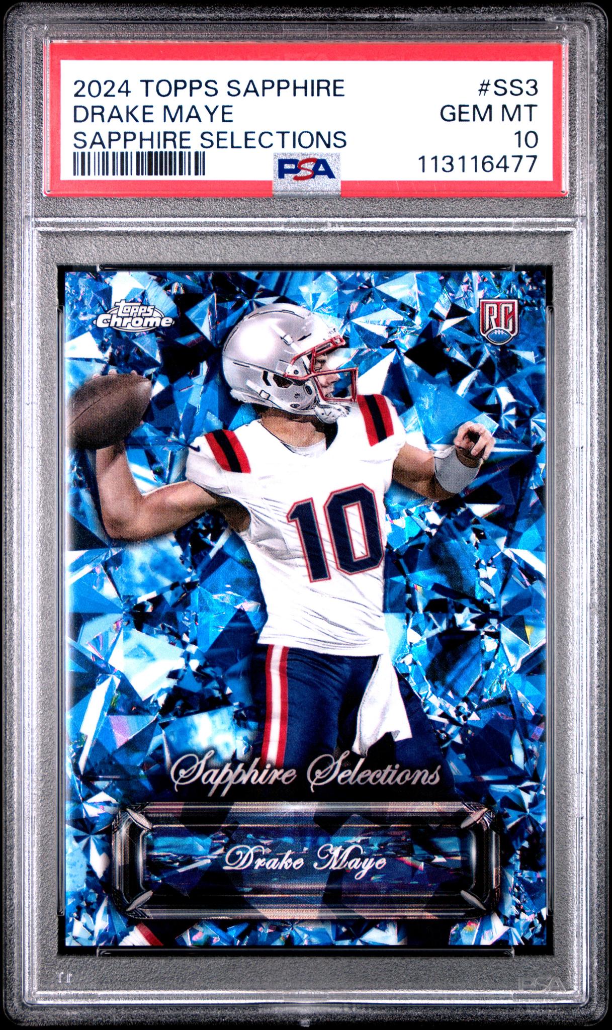 2024 Topps Sapphire Sapphire Selections Drake Maye #SS3 RC PSA 10