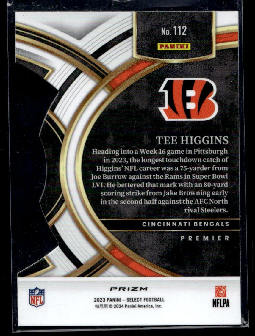 2023 Panini Select Zebra Prizm Tee Higgins #112 SSP