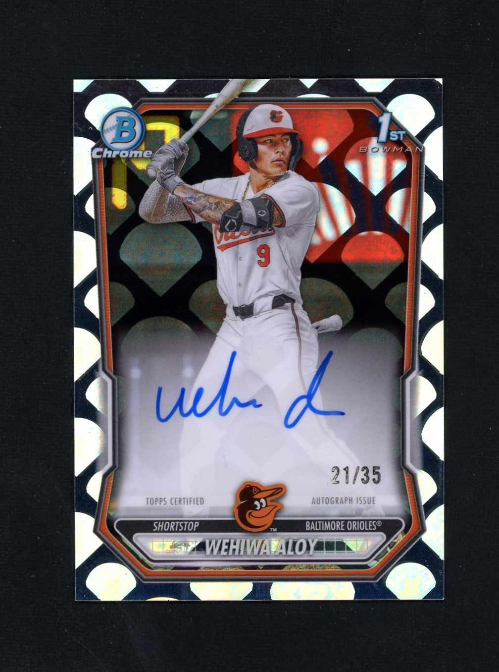 2026 Bowman Chrome Wehiwa Aloy 1st Rookie Auto LogoFractor /35