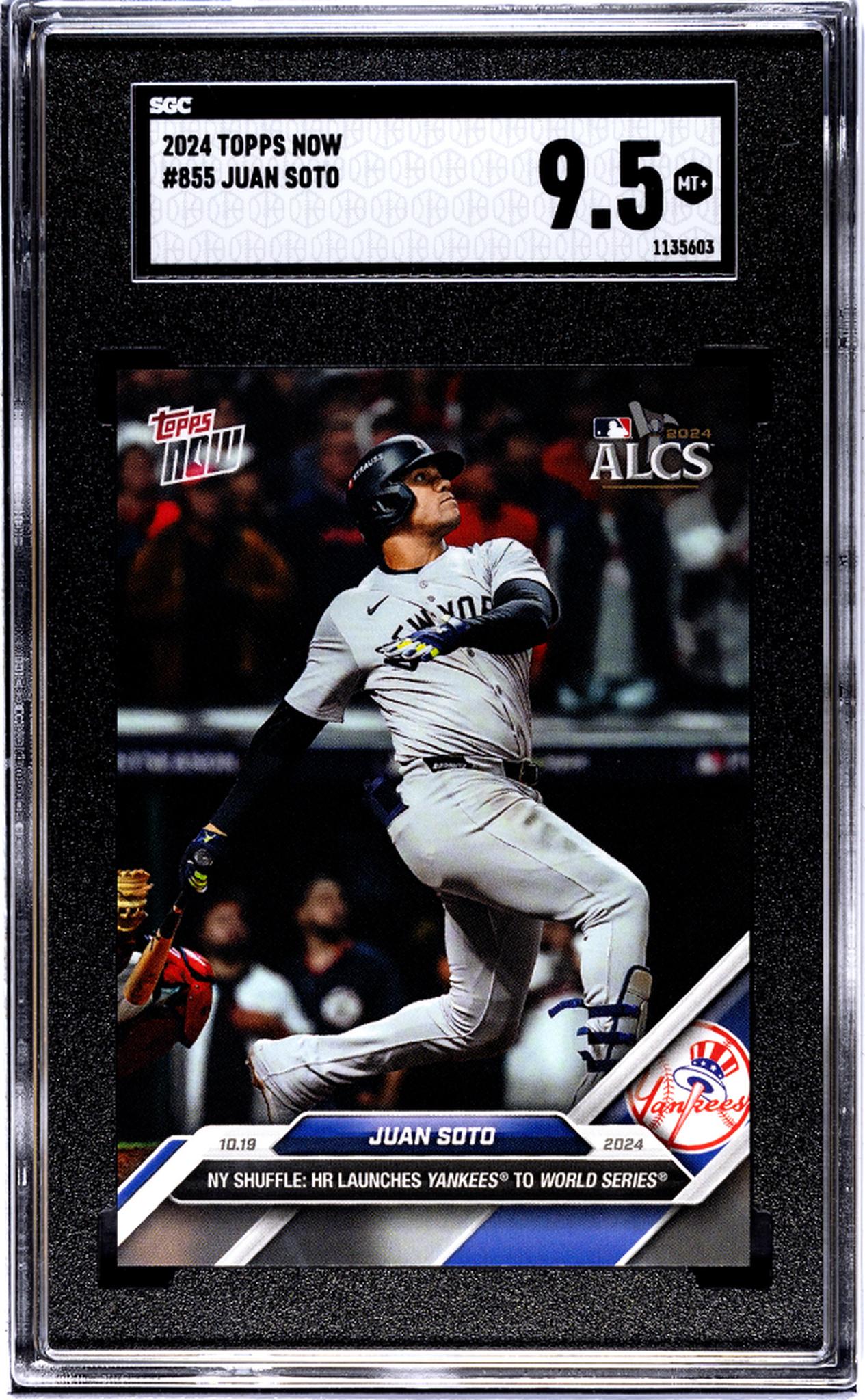 2024 Topps Now Juan Soto #855 SGC 9.5