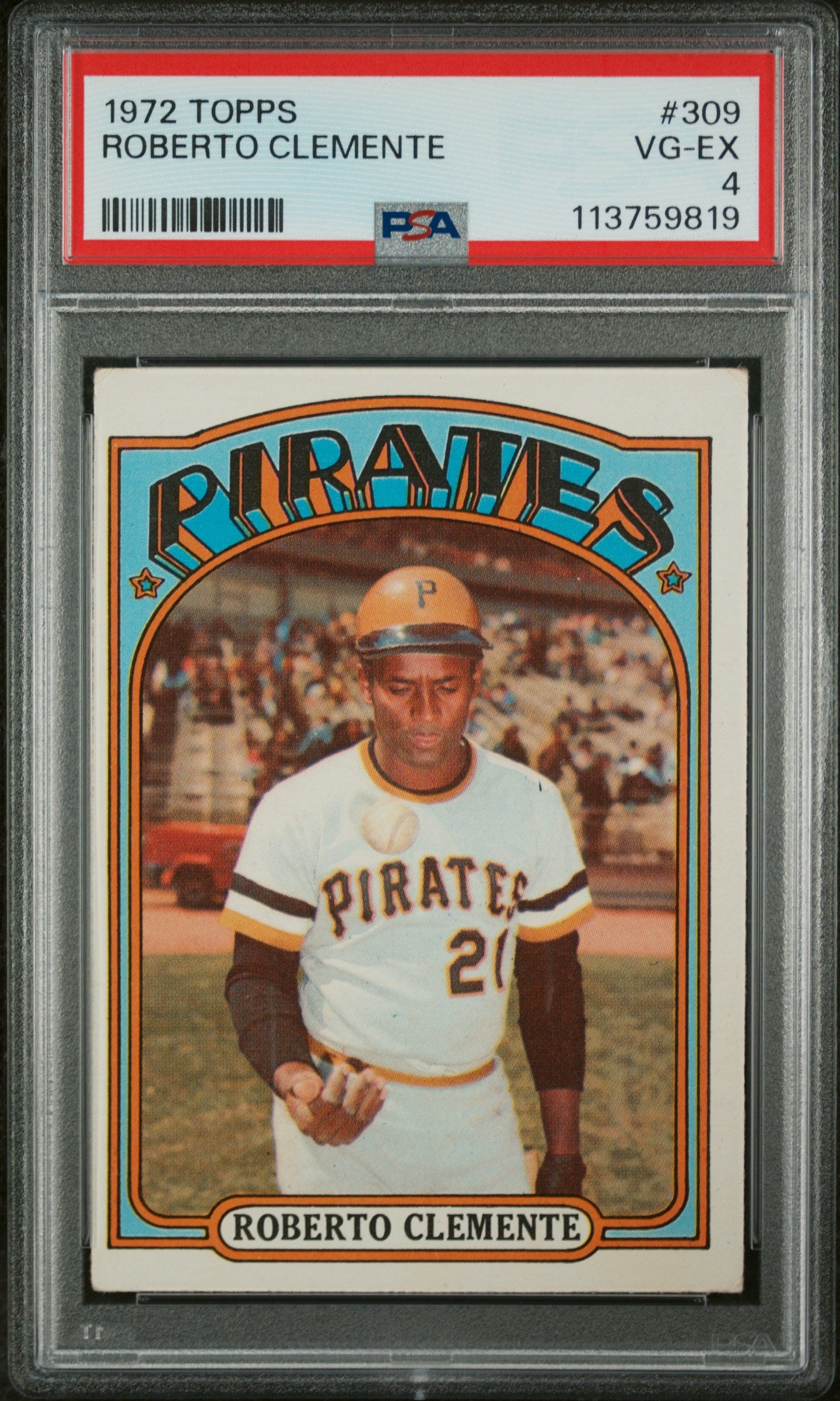 1972 Topps Roberto Clemente #309 PSA 4