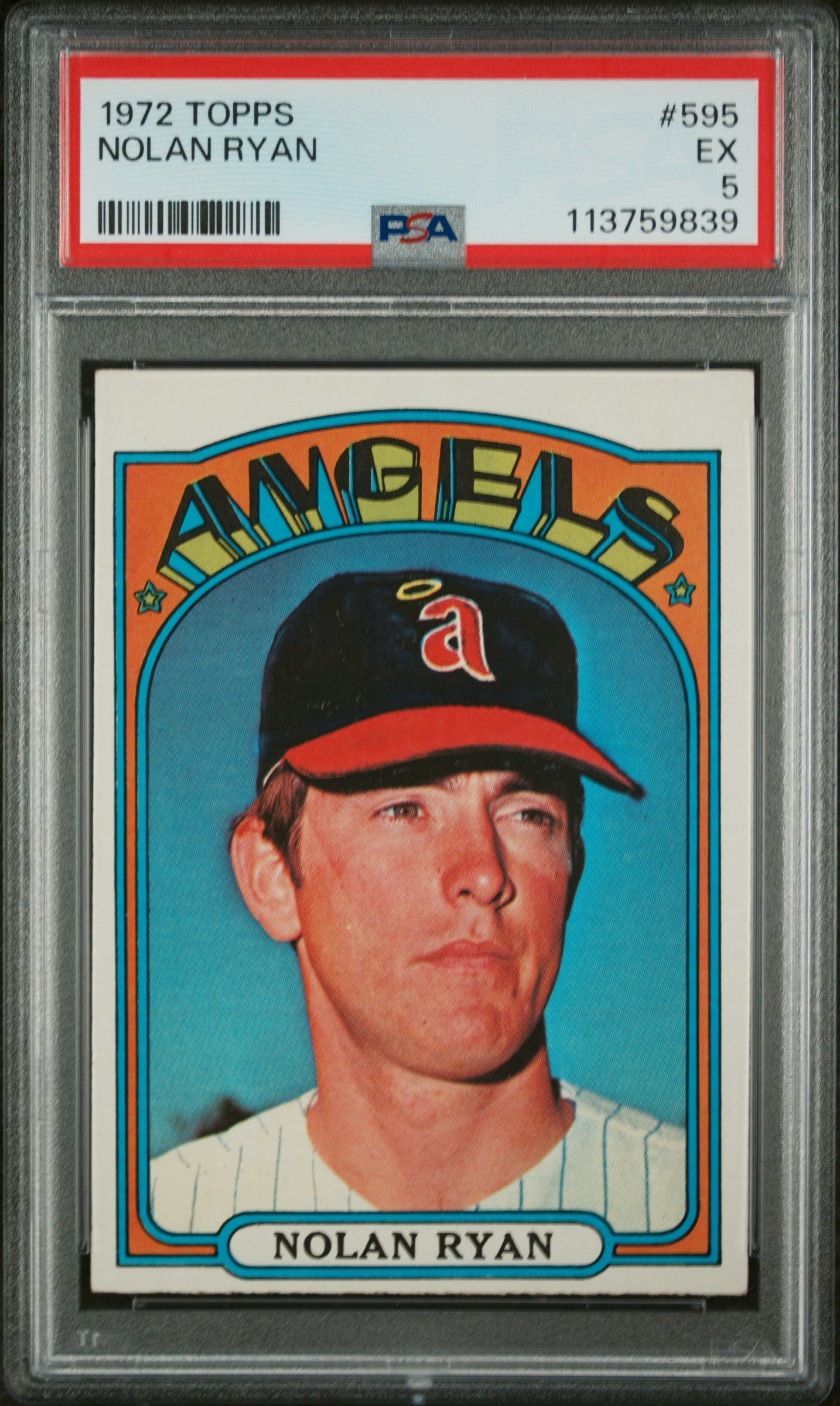 1972 Topps Nolan Ryan #595 PSA 5