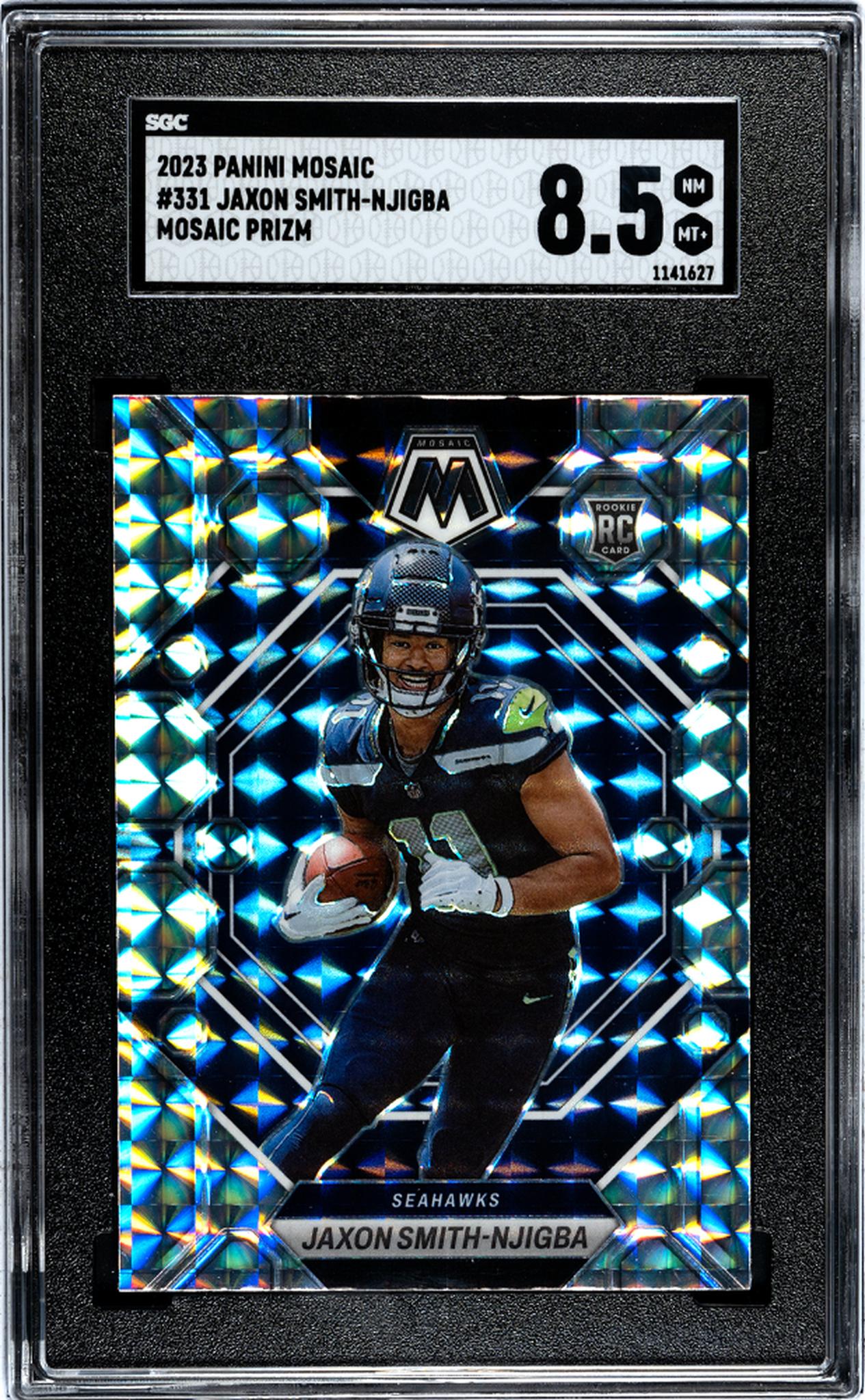 2023 Panini Mosaic #331 Jaxon Smith-Njigba Mosaic Prizm   SGC 8.5