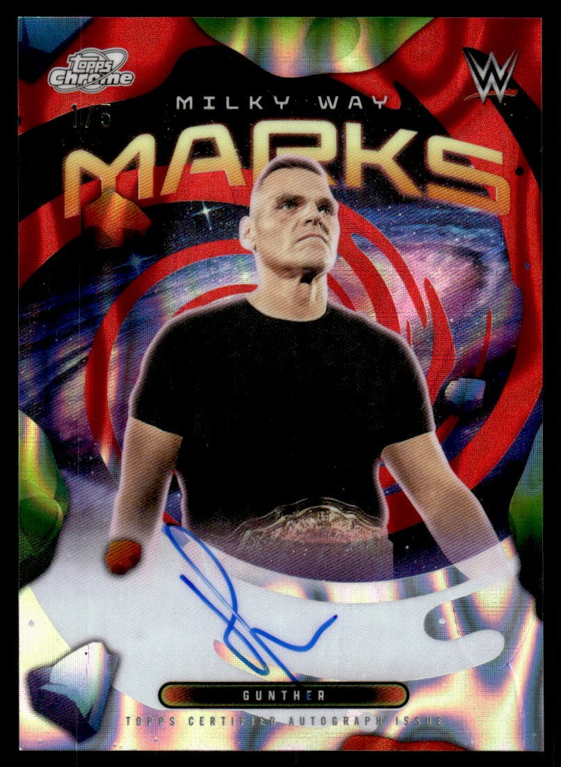 2026 Topps Cosmic Chrome Milky Way Marks Gunther Auto 1/5
