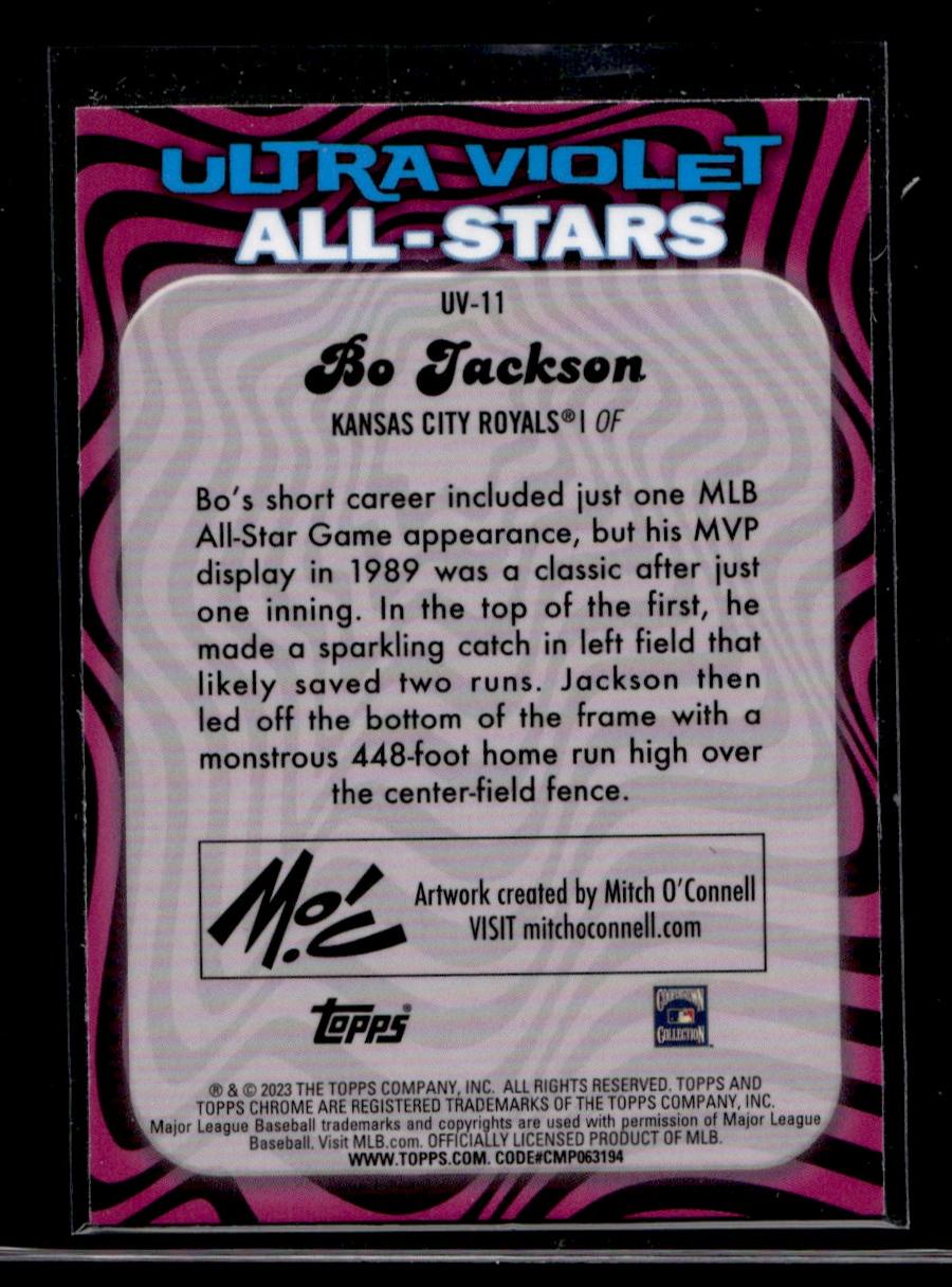 2023 Topps Chrome Ultra Violet Bo Jackson #UV-11