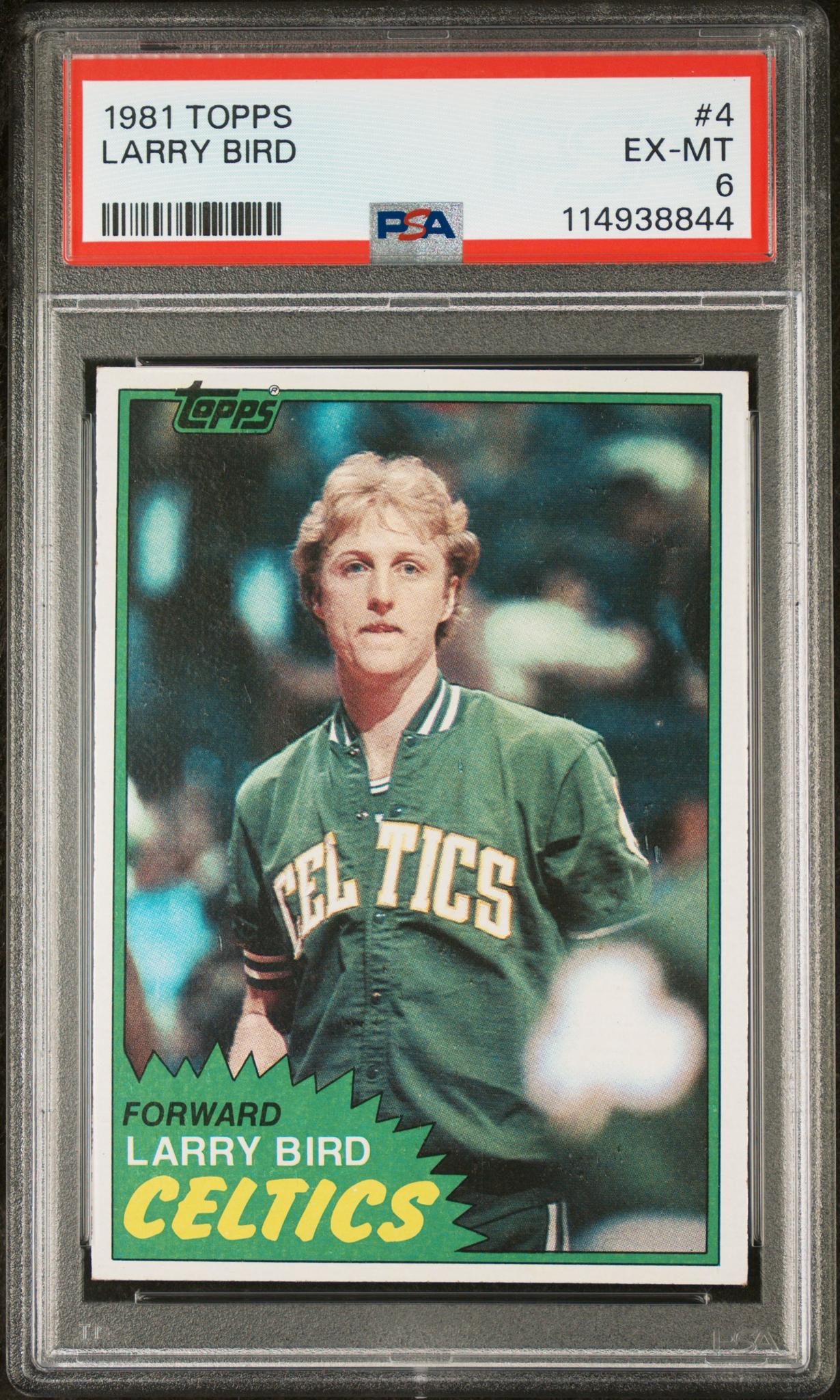 1981 Topps Larry Bird #4 PSA 6