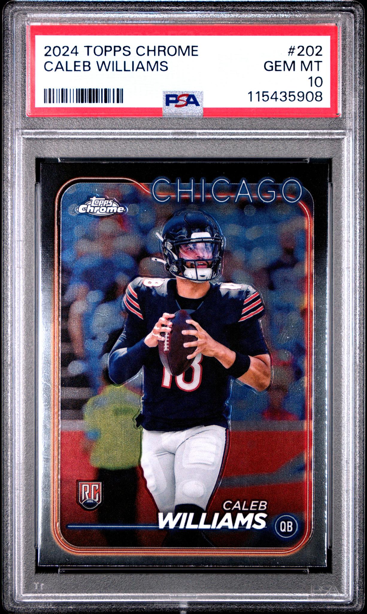 2024 Topps Chrome Caleb Williams #202 RC PSA 10