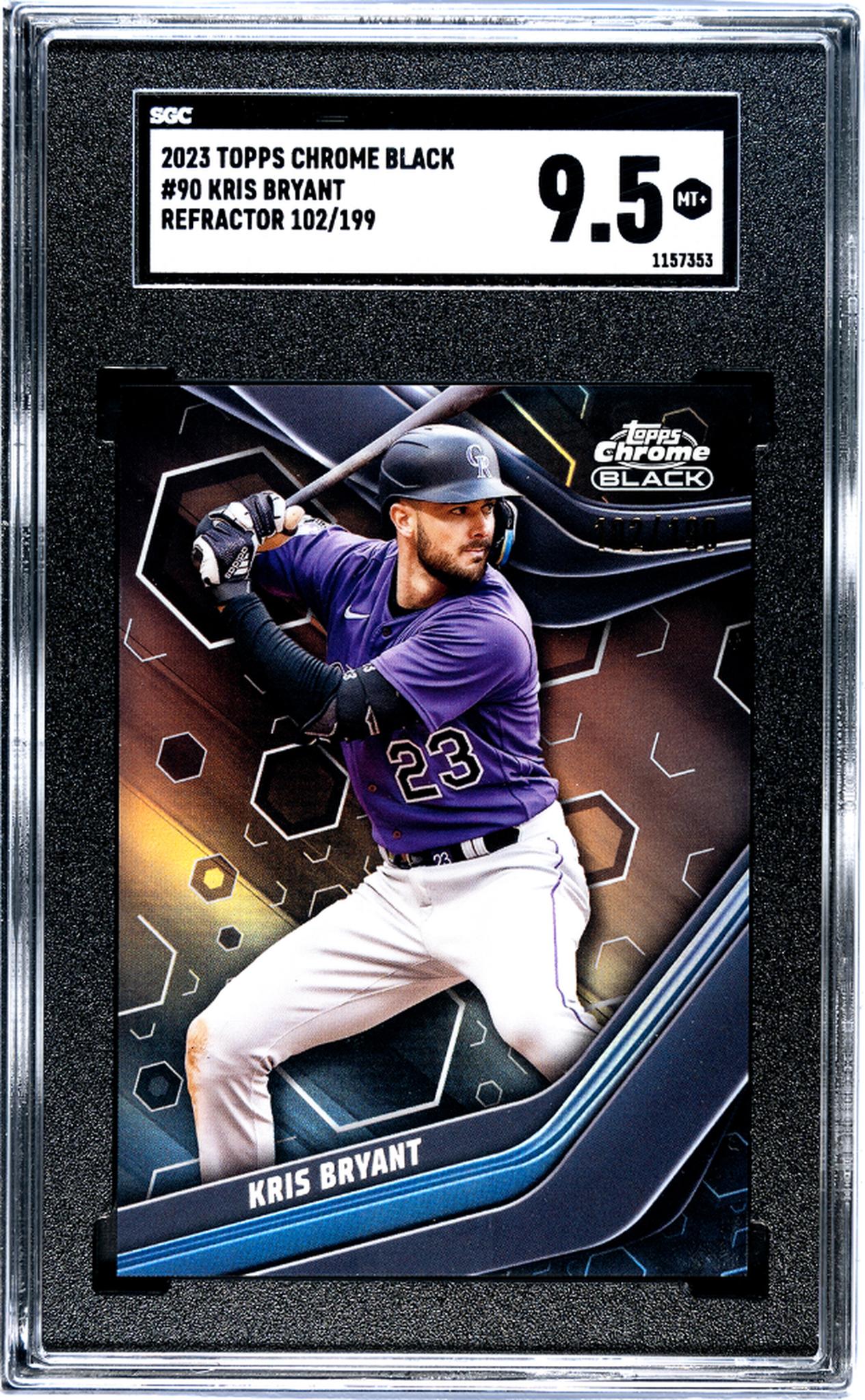 2023 Topps Chrome Black #90 Kris Bryant /199 SGC 9.5