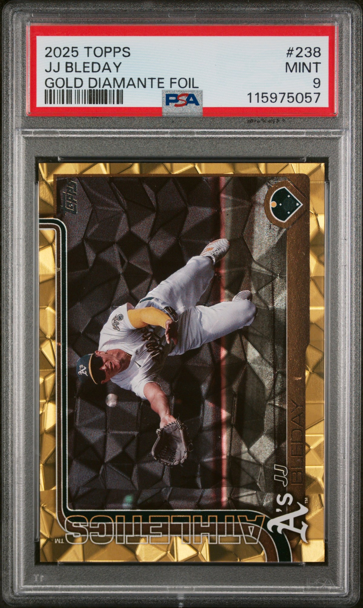 2025 Topps Gold Diamante Foil JJ Bleday #238 PSA 9