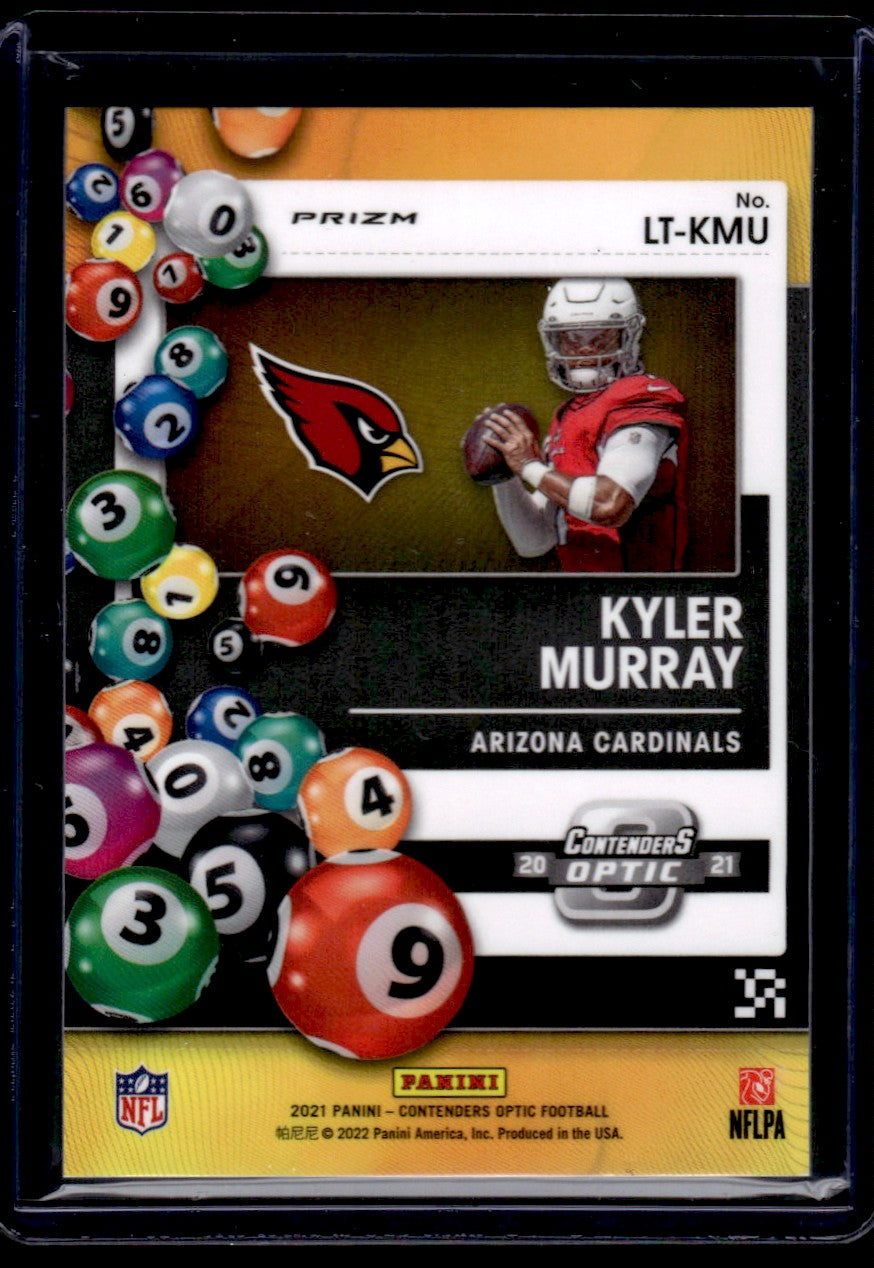 2021 Panini Contenders Optic LT-KMU Kyler Murray Lottery Ticket Prizm Arizona Cardinals