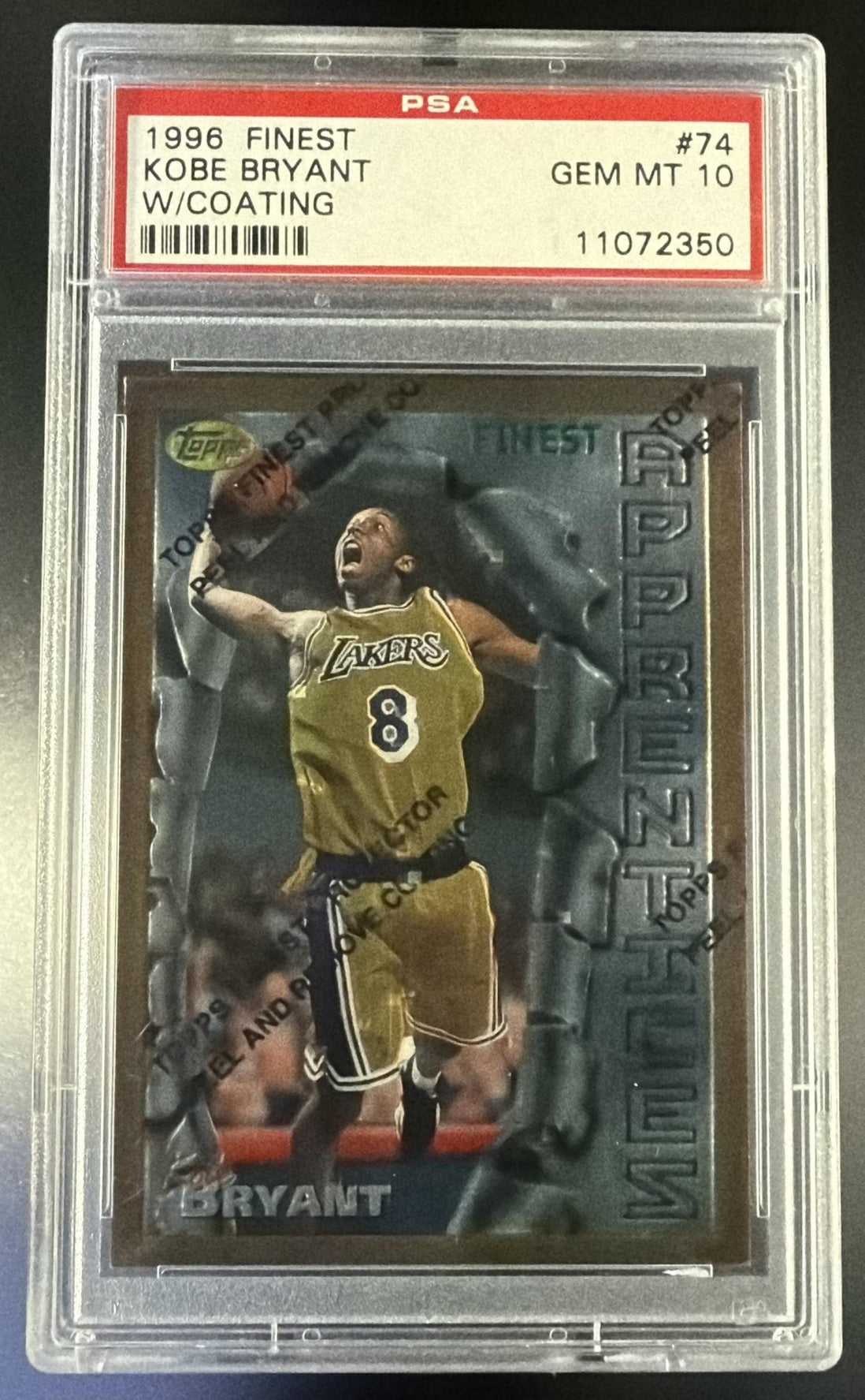 1996 Finest With Coating Kobe Bryant #74 PSA 10