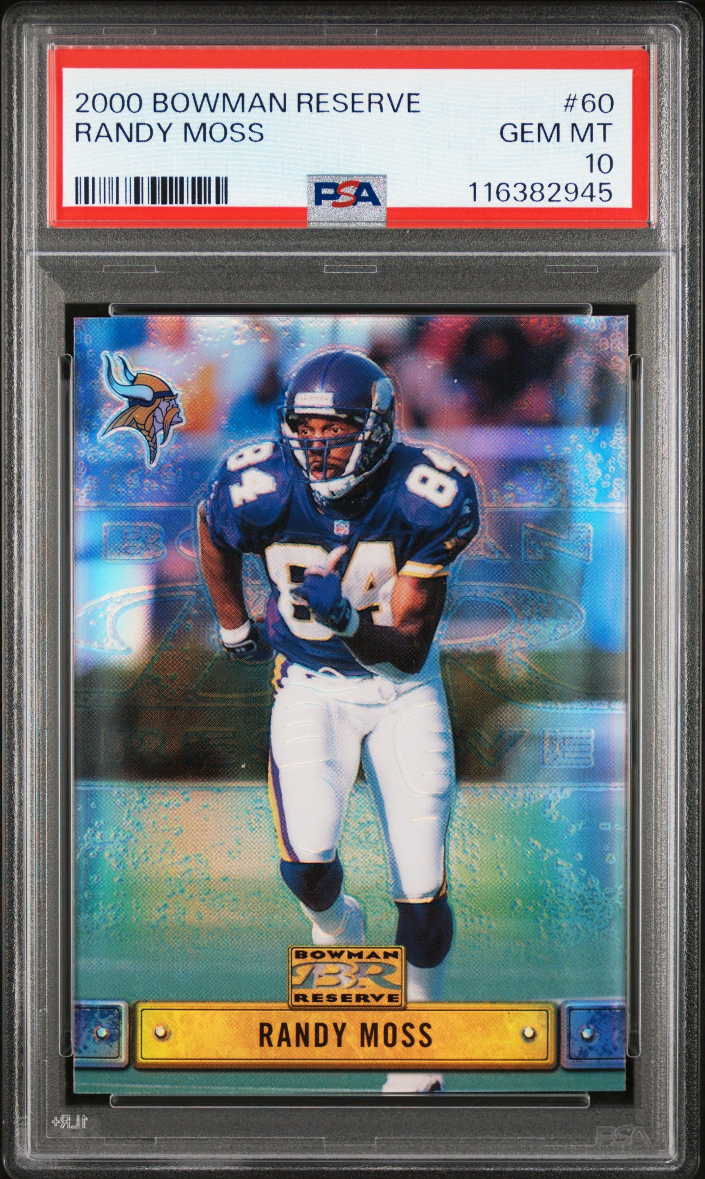 2000 Bowman Reserve Randy Moss #60 PSA 10