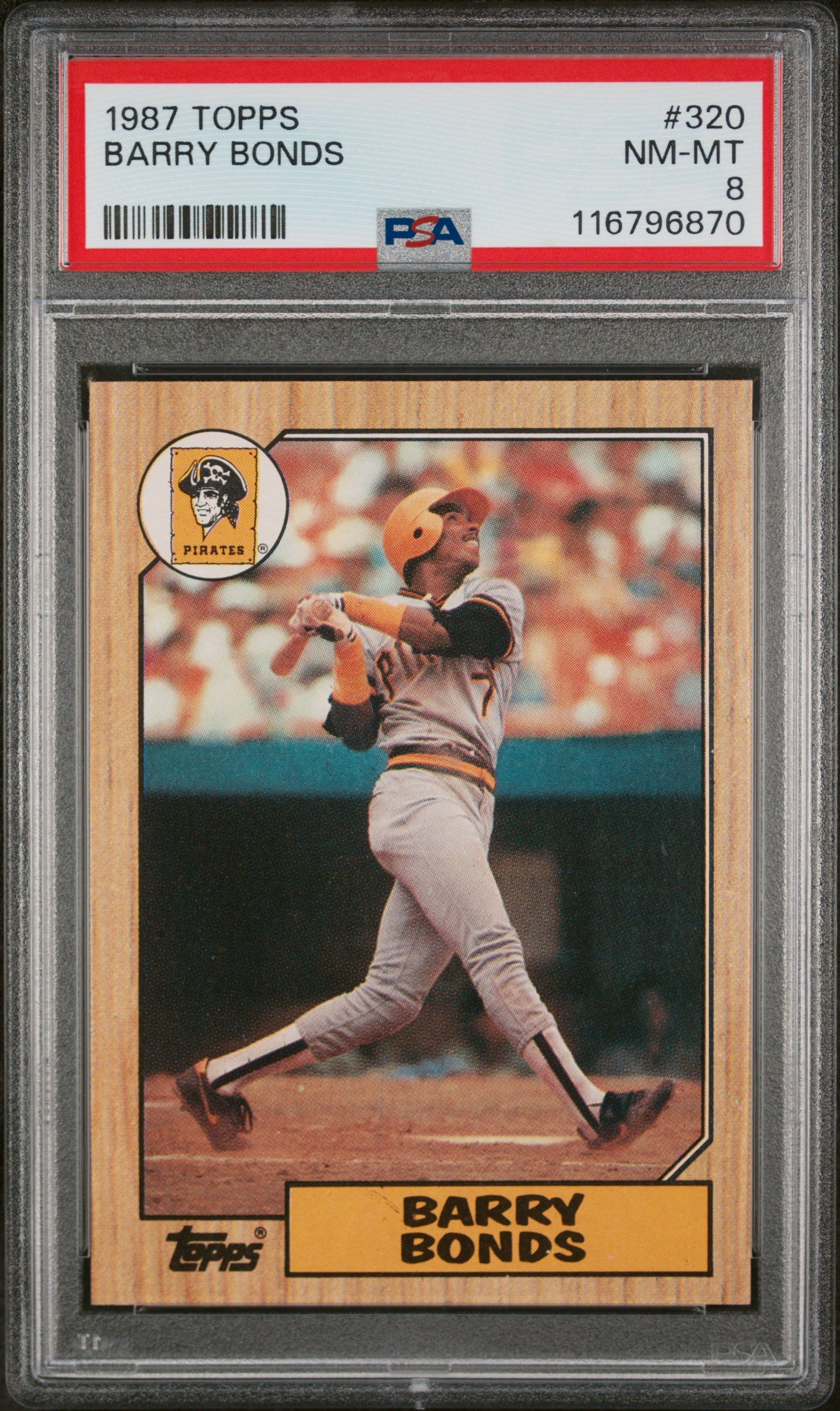 1987 Topps Barry Bonds #320 PSA 8