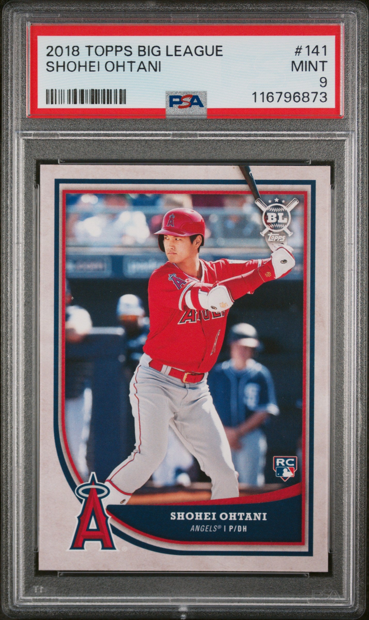 2018 Topps Big League Shohei Ohtani #141 RC PSA 9