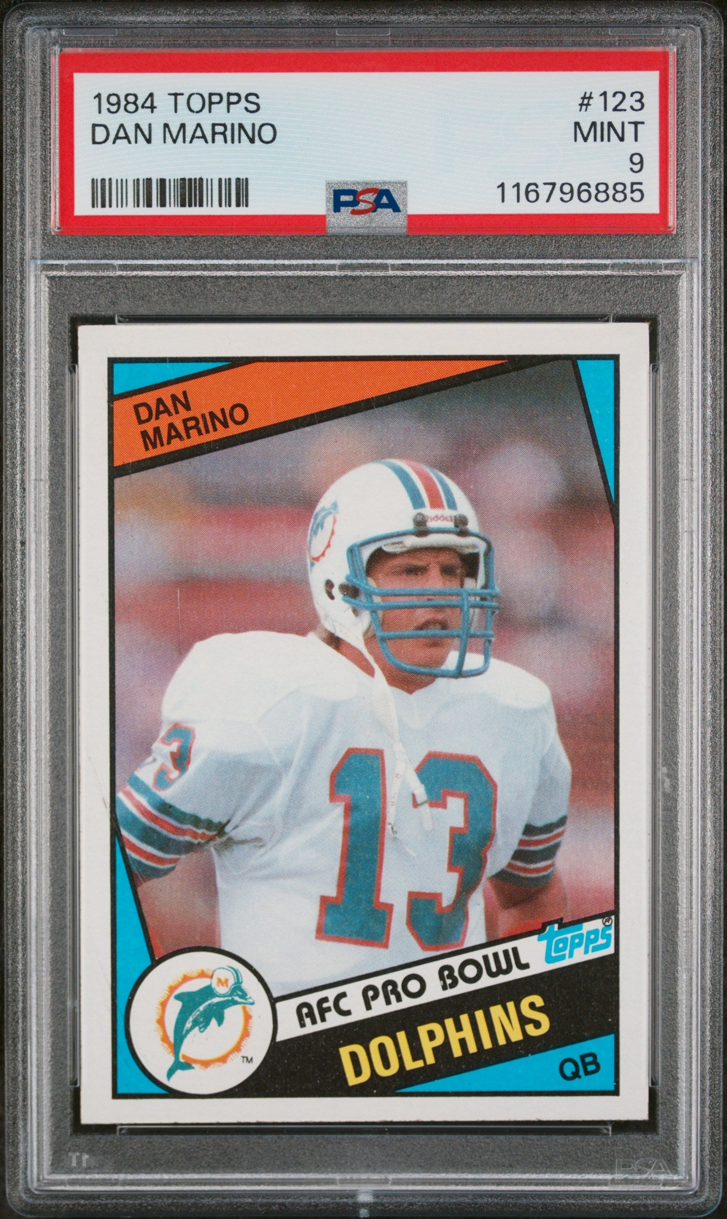 1984 Topps Dan Marino #123 RC PSA 9