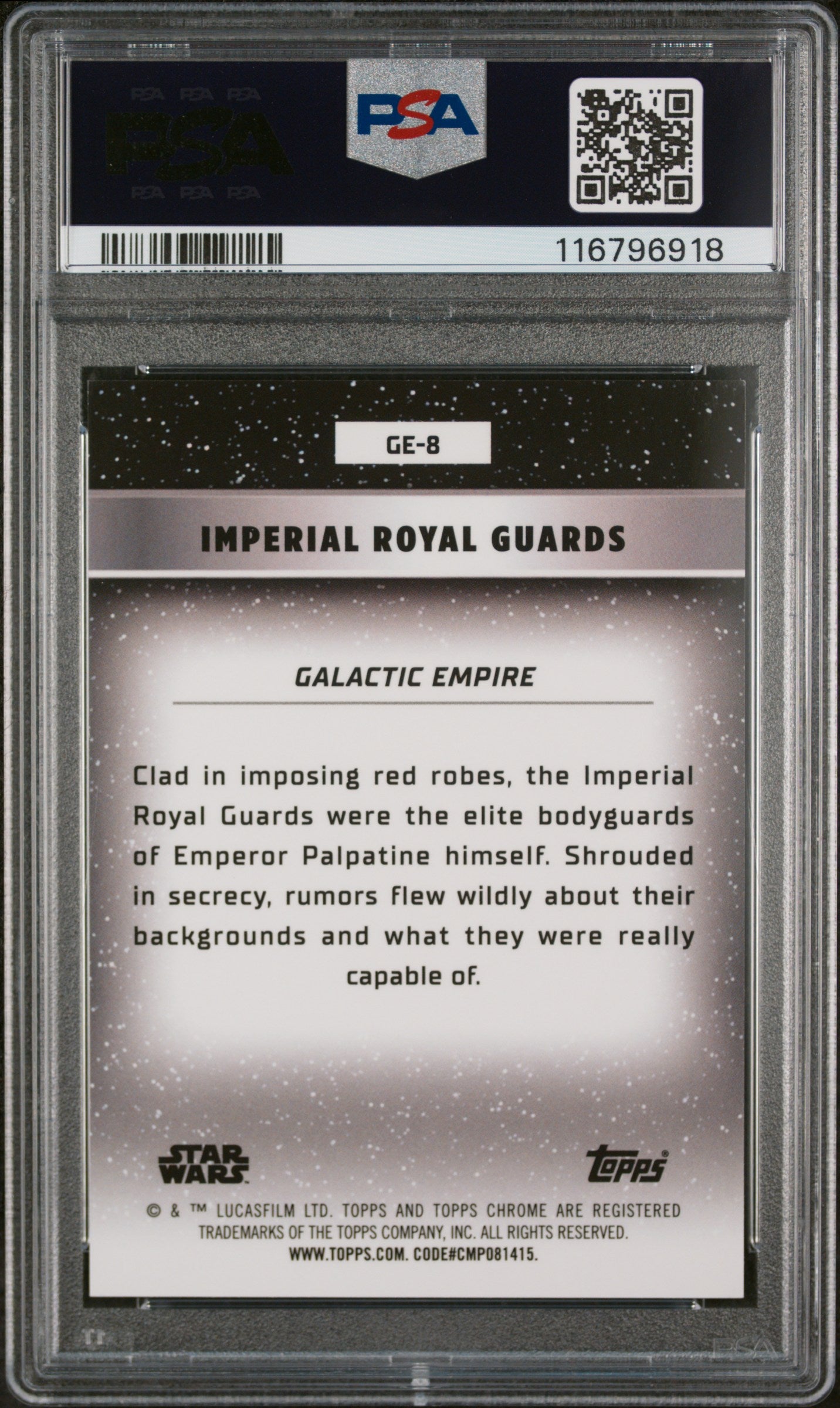 2024 Topps Star Wars Chrome Green Ref Imperial Royal Guards #GE-8 /99 PSA 10
