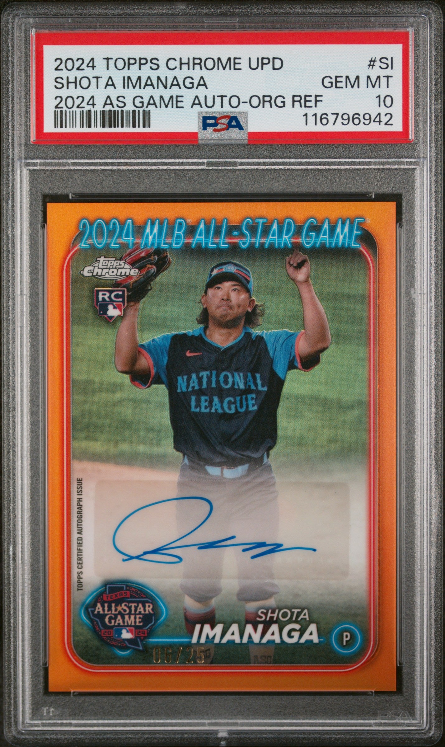 2024 Topps Chrome #SI Shota Imanaga 2024 MLB All-Star Game PSA 10