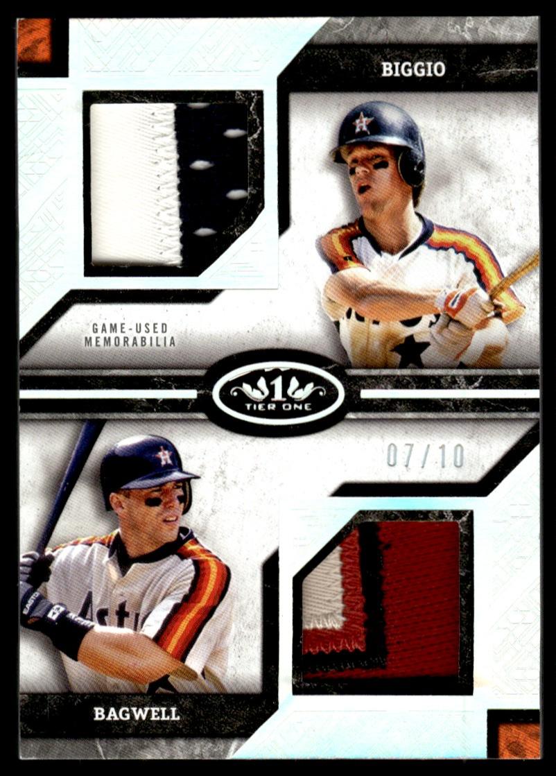 2025 Topps Tier One Craig Biggio Jeff Bagwell Dual Patch /10