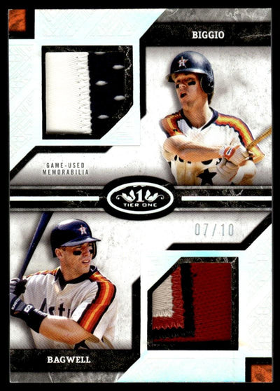 2025 Topps Tier One Craig Biggio/Jeff Bagwell Dual Player Relic #DPR-BB /10