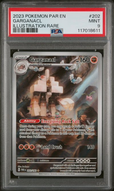 Pokémon Garganacl #202/182 Illustration Rare PSA 9