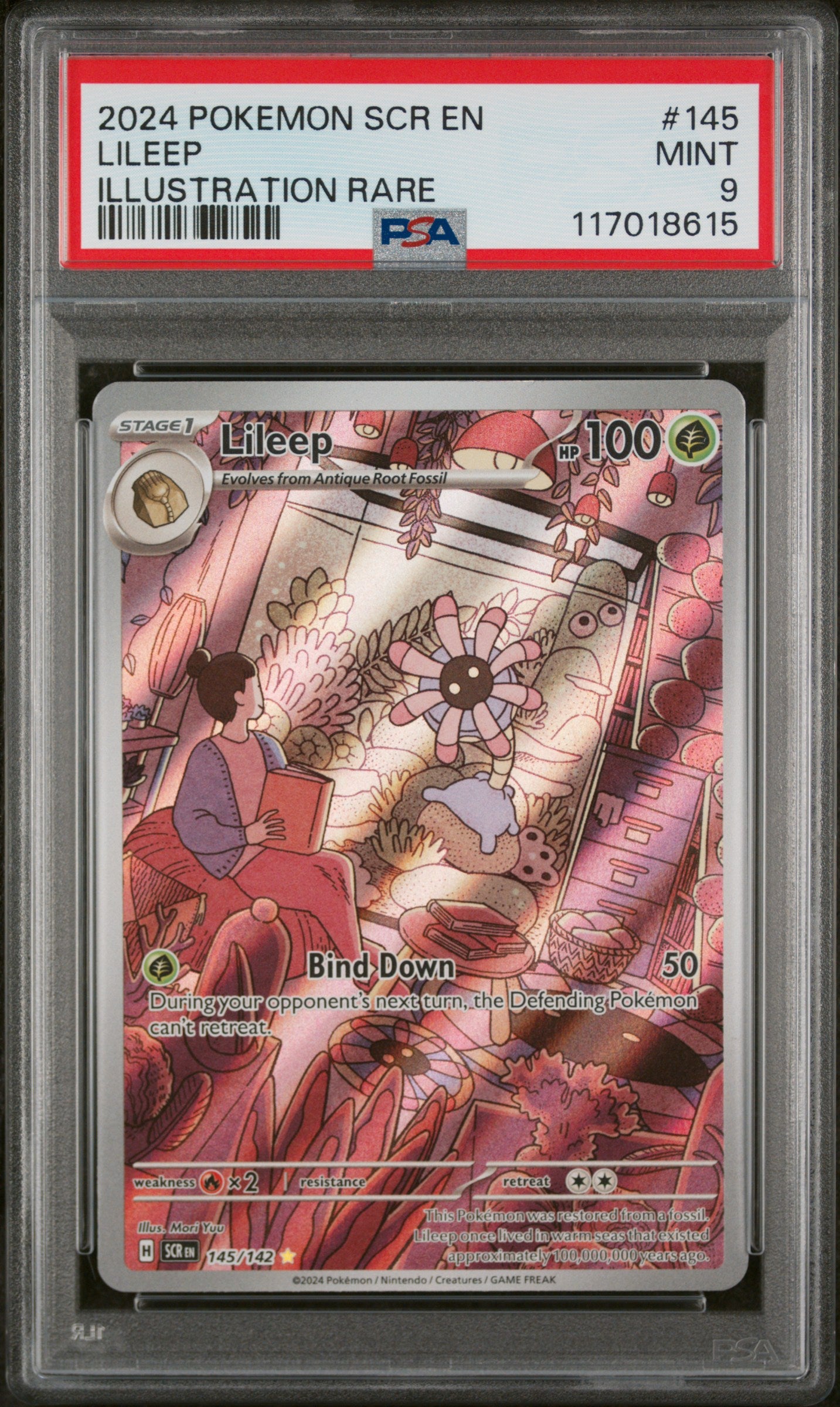 2024 Pokemon #145/142 Lileep Illustration Rare PSA 9