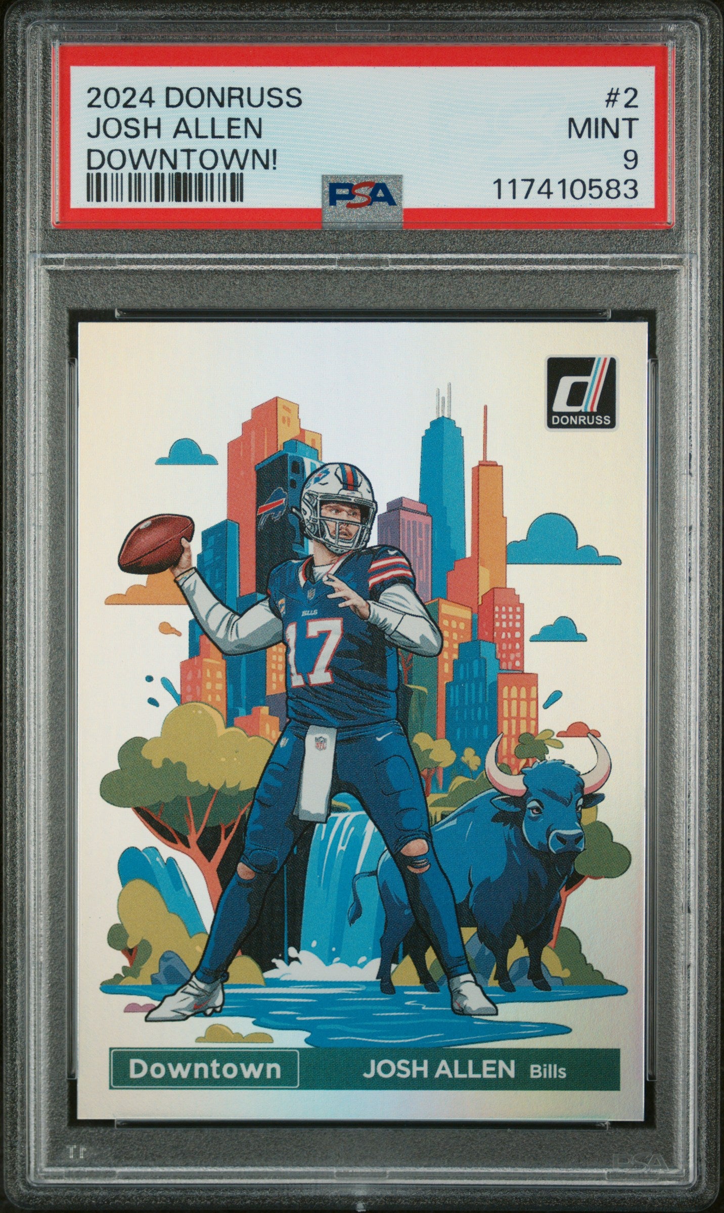 2024 Donruss #2 Josh Allen Downtown PSA 9