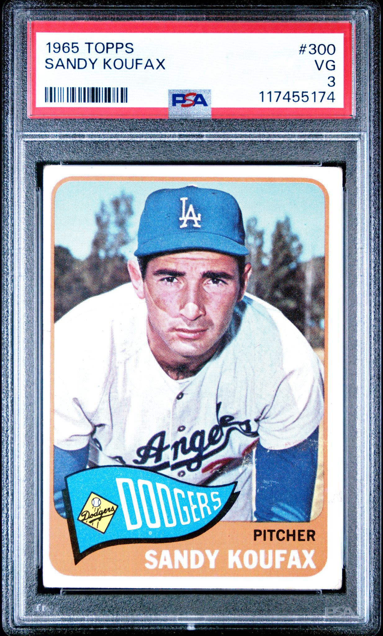 1965 Topps Sandy Koufax #300 PSA 3